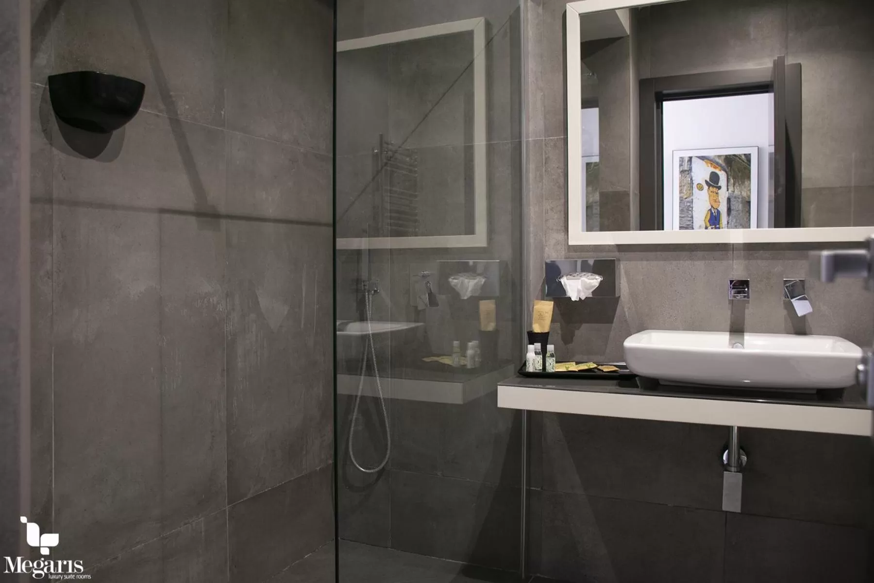 Bathroom in Megaris Luxury Suite Rooms