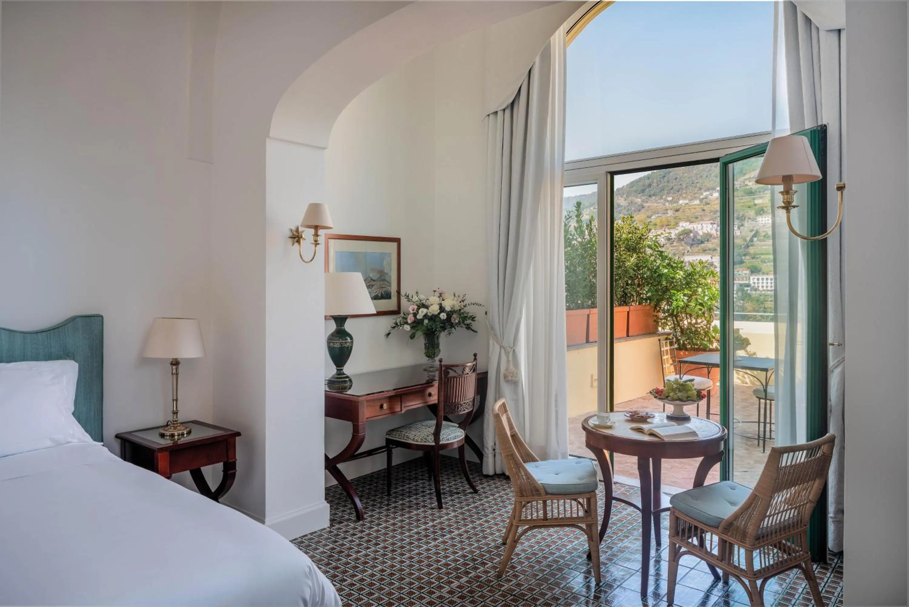 Bedroom, Bed in Caruso, A Belmond Hotel, Amalfi Coast