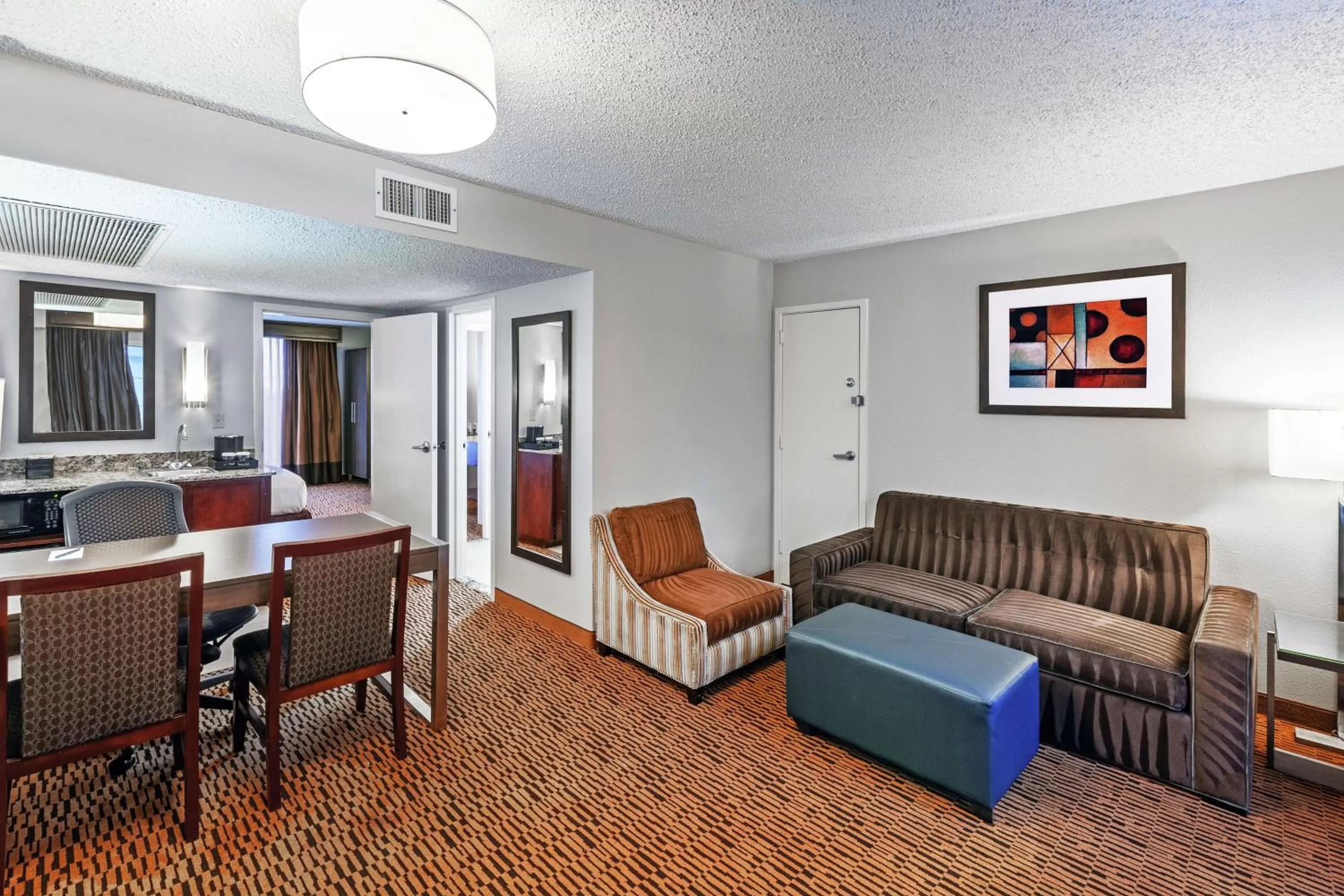 Living room in Embassy Suites by Hilton Dallas Market Center