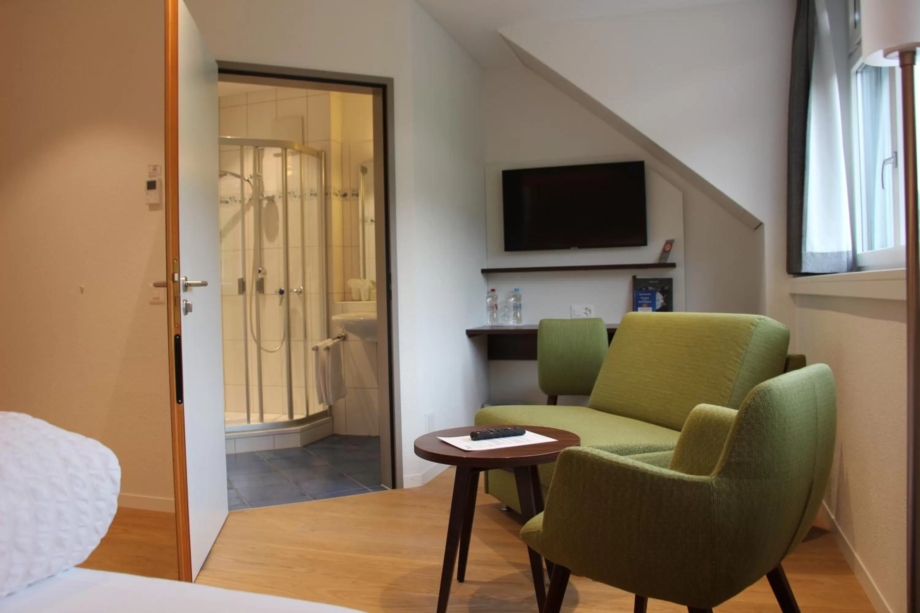 Seating area in Seehotel Delphin