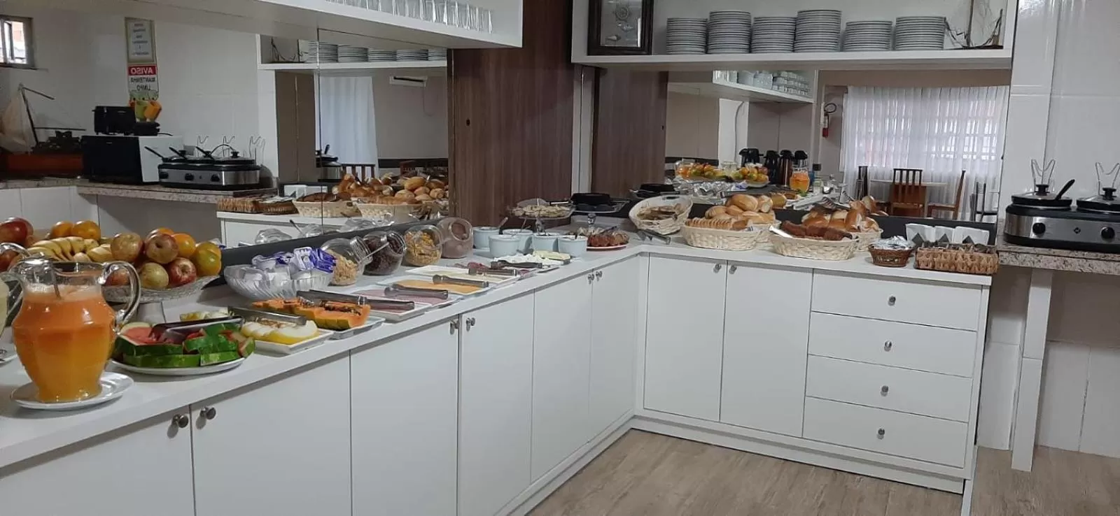 Buffet breakfast in Pousada do Pescador