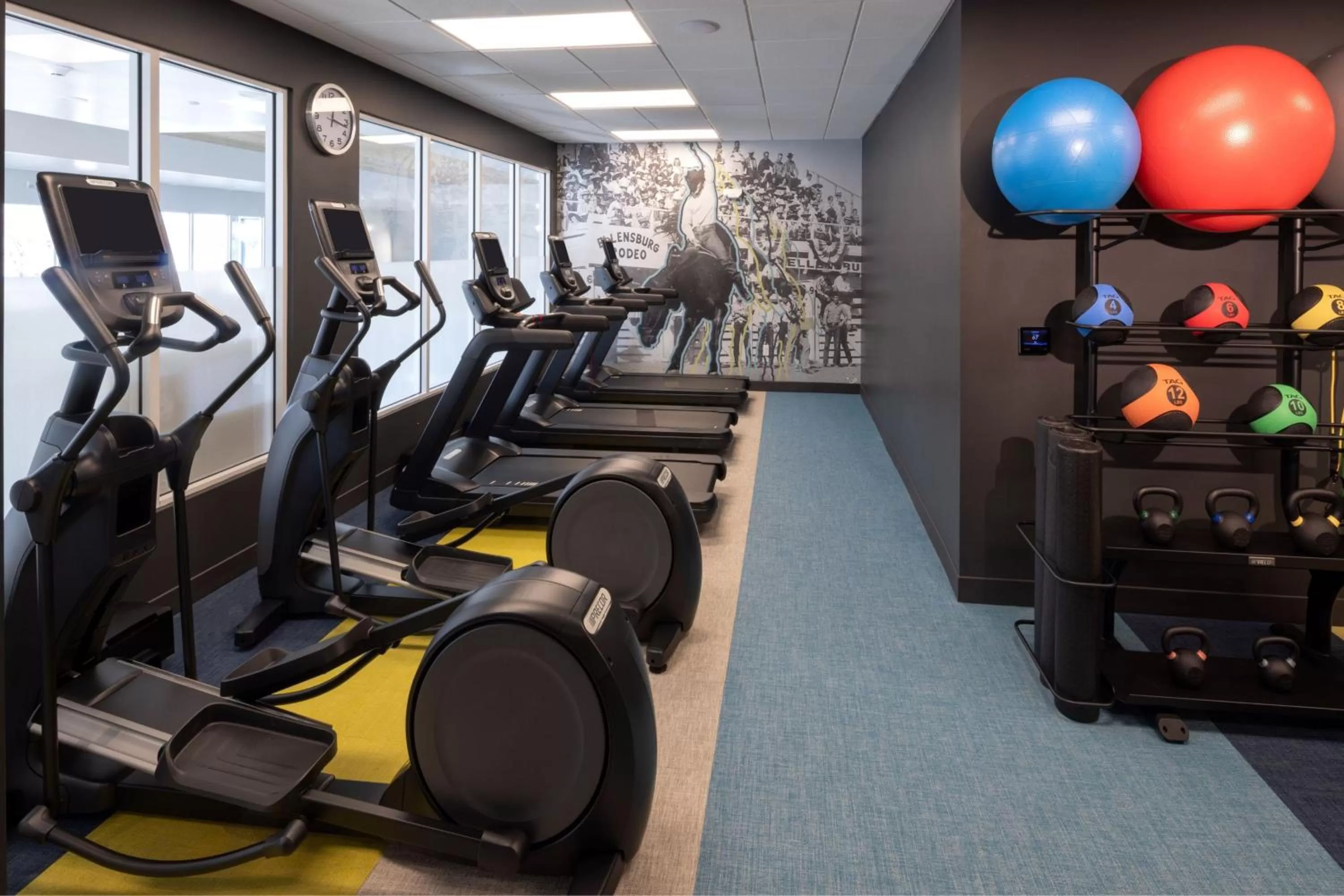Fitness centre/facilities in TownePlace Suites by Marriott Ellensburg