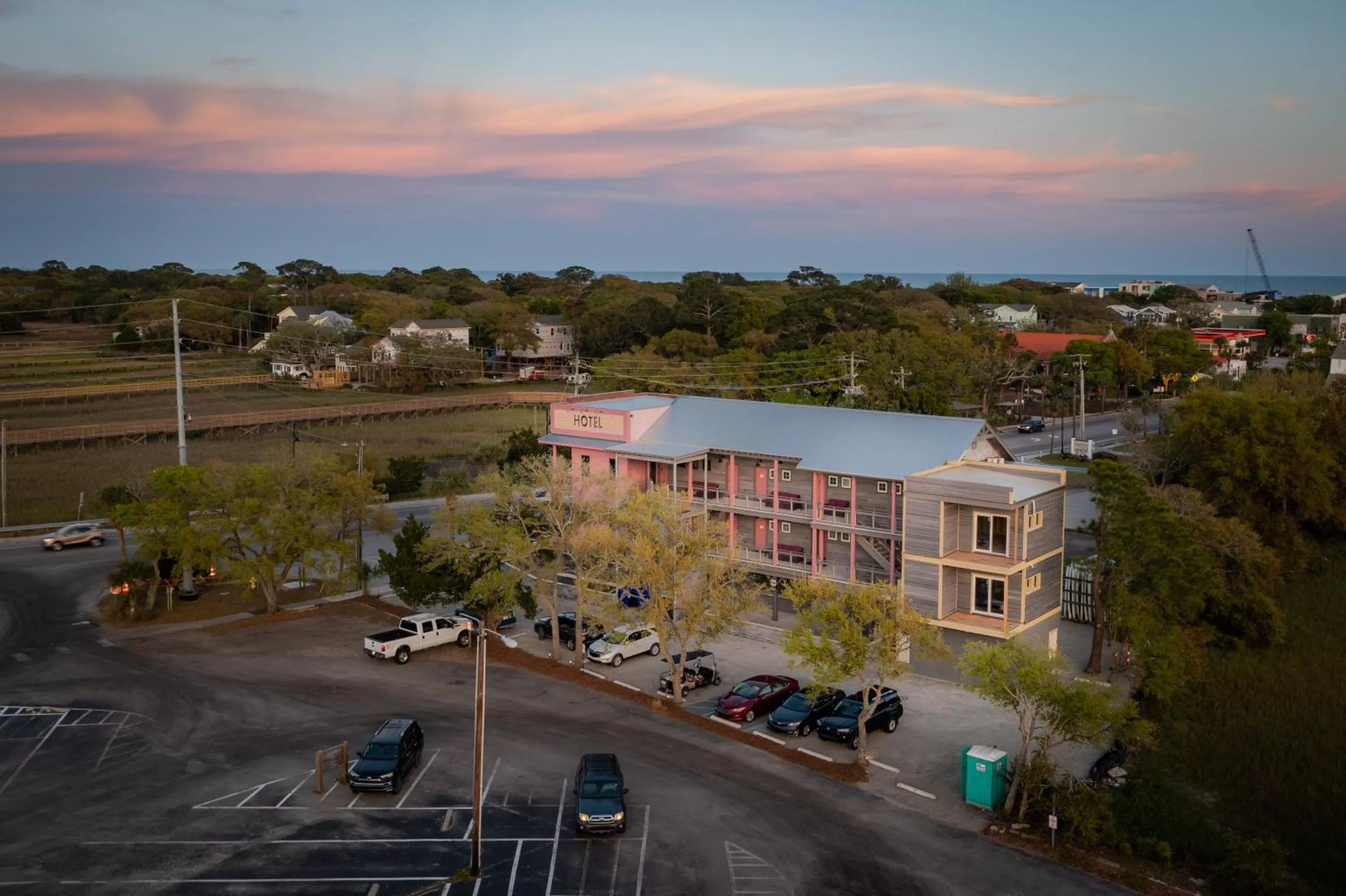 Hotel Folly with Marsh and Sunset Views