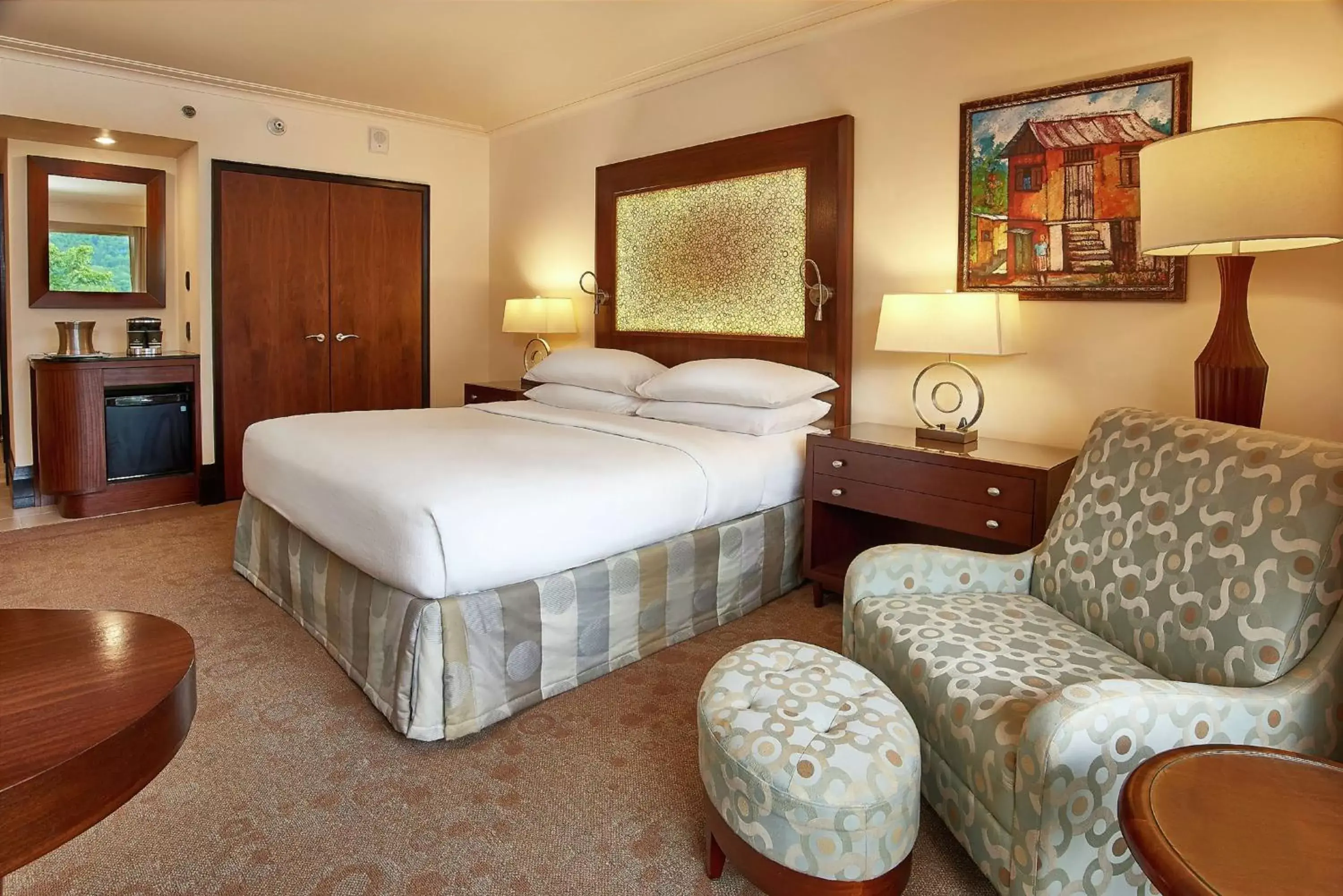 Deluxe King Room with Pool View in Hilton Trinidad & Conference Centre Deluxe King Room with Pool View in Hilton Trinidad & Conference Centre