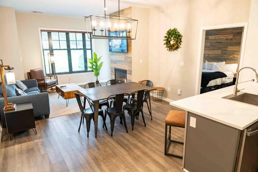 Living room in The Appalachian at Mountain Creek