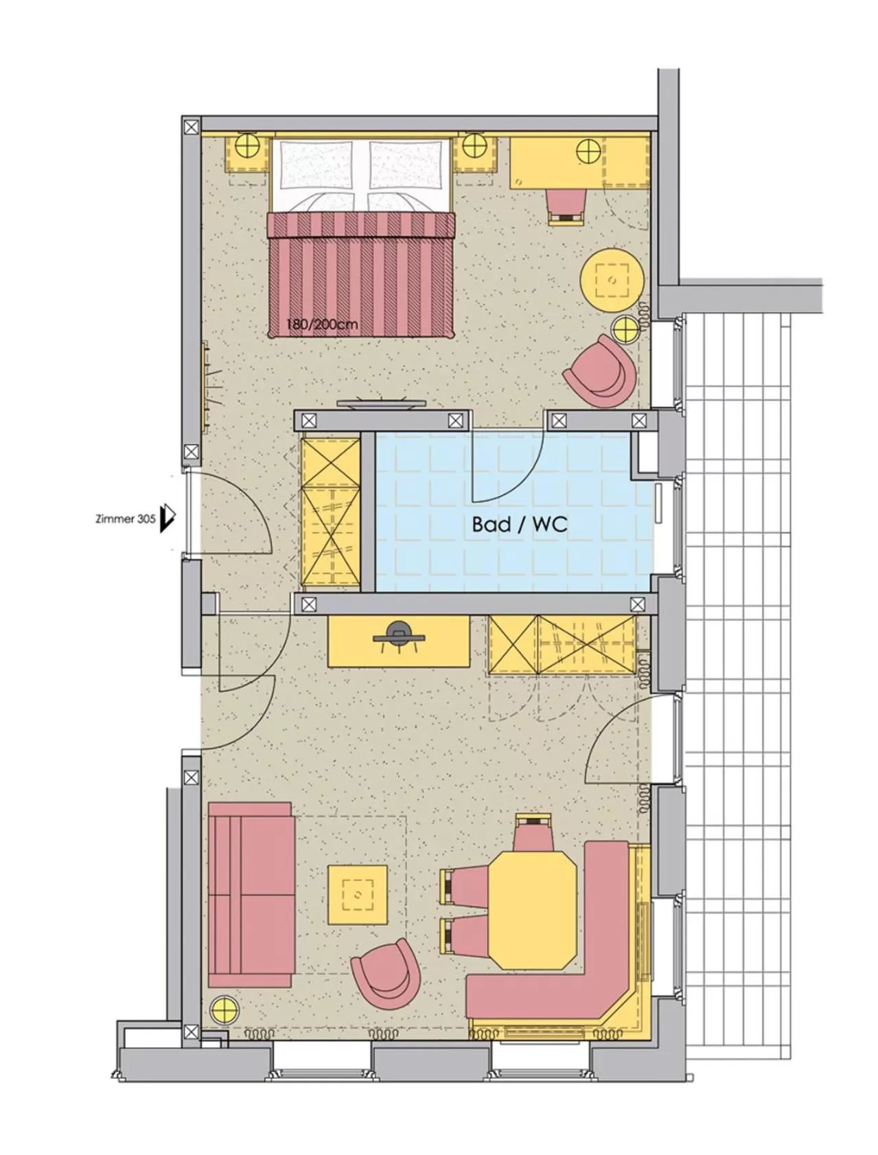 Floor plan in Hotel Tannbergerhof im Zentrum von Lech