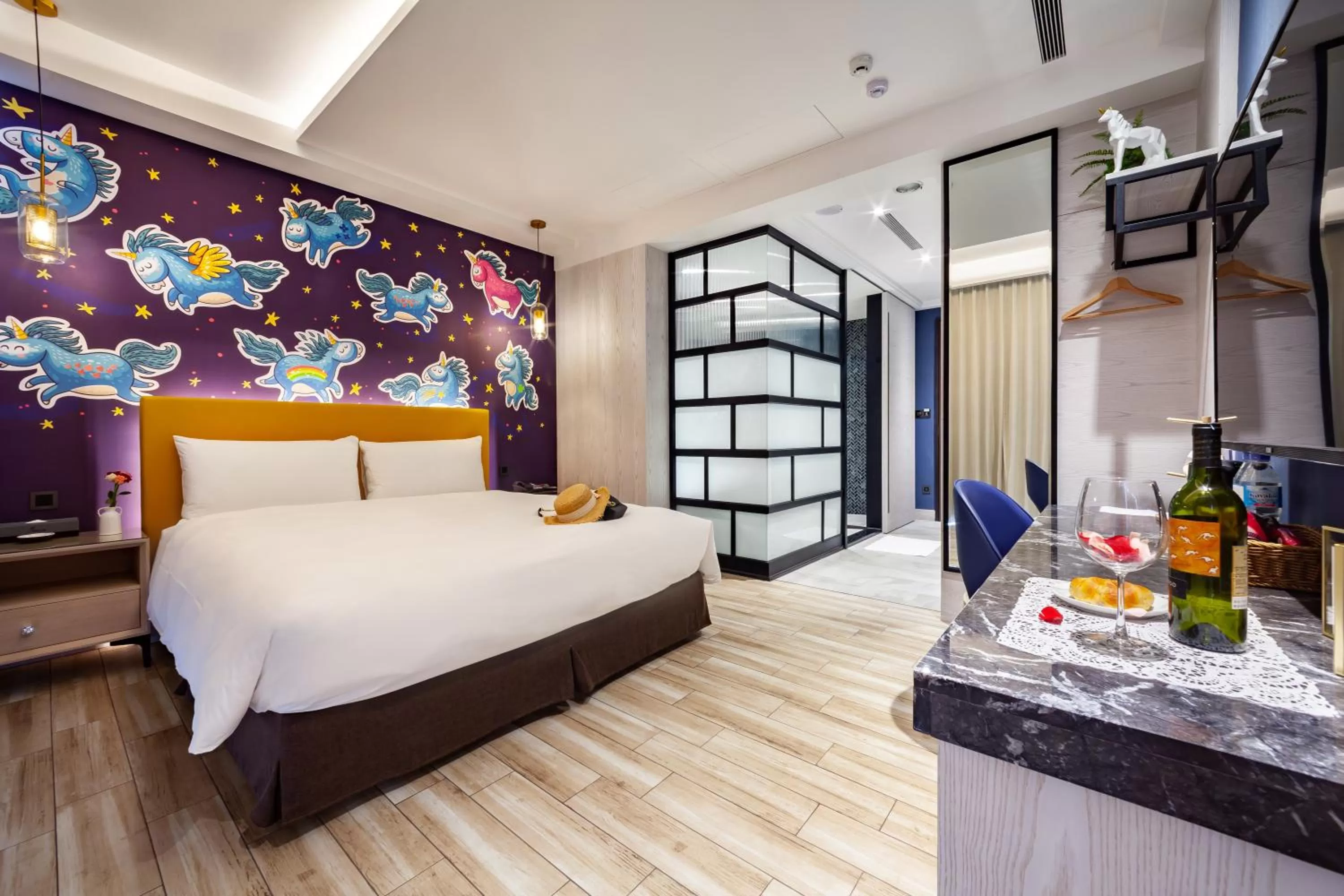 Bed in Norway Forest Motel - Wen Chuang Branch