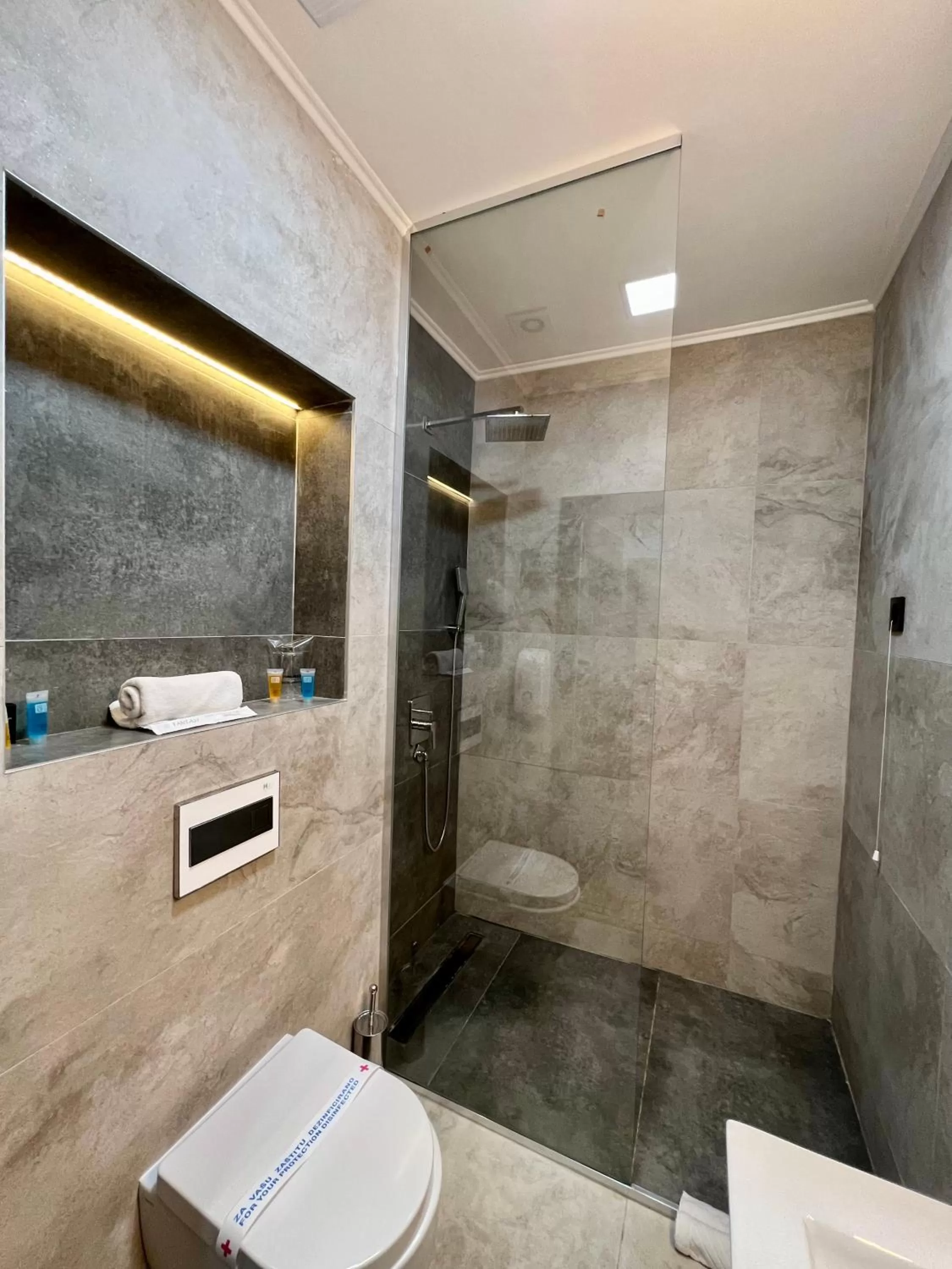 Shower in Capital Hotel Garni