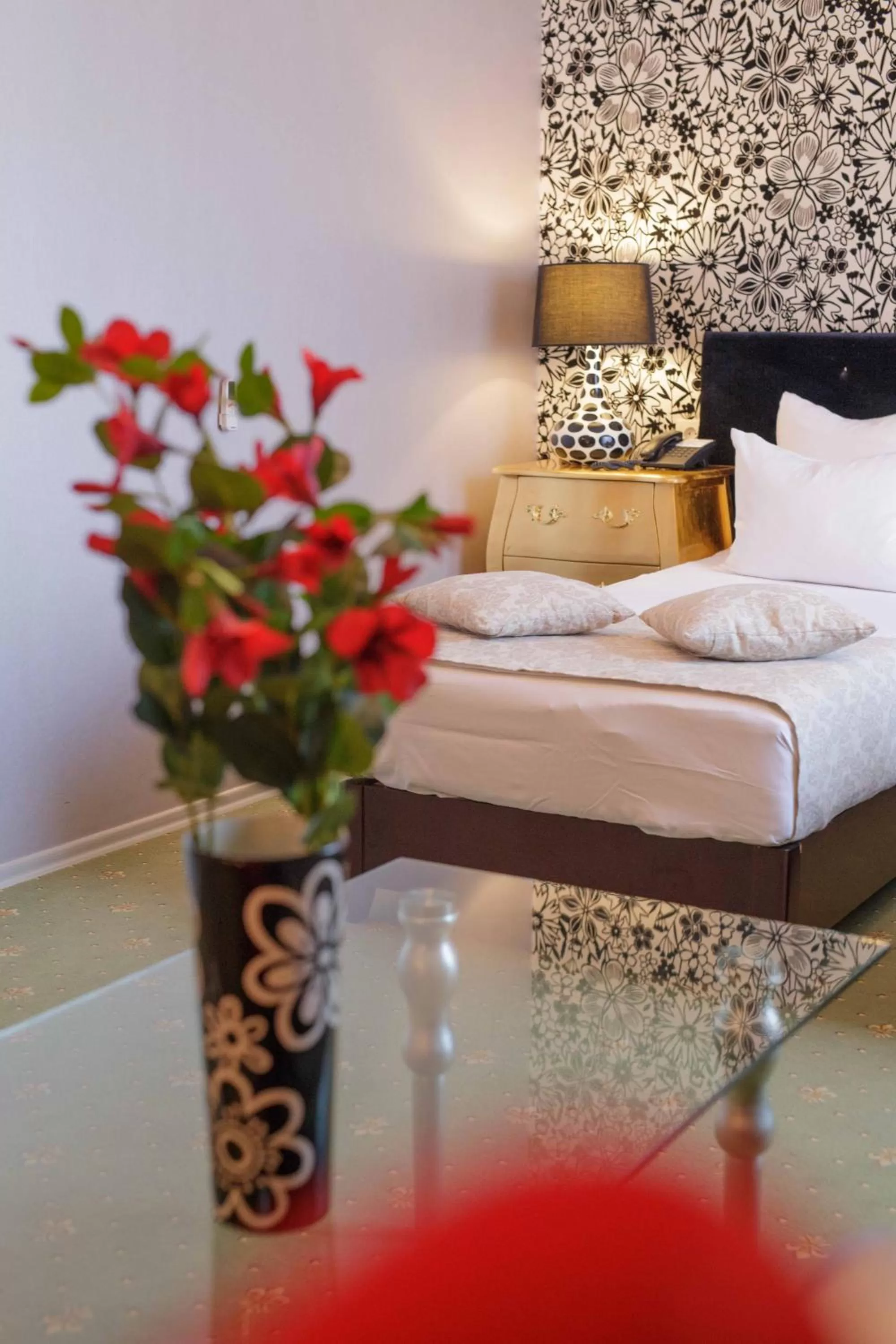 Decorative detail, Bed in Weekend Boutique Hotel