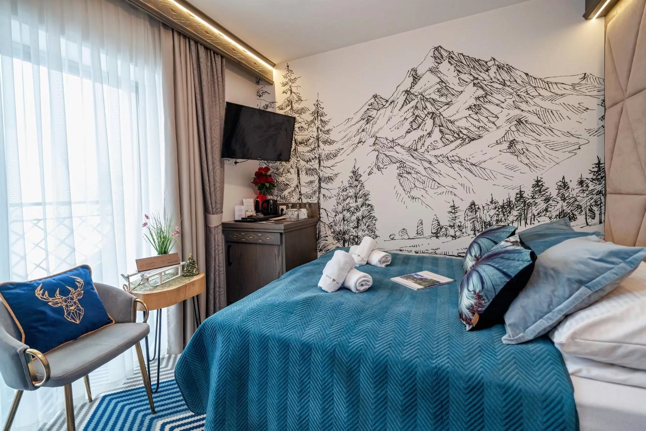 Bed in Serce Tatr Residence Zakopane - blisko Krupówek