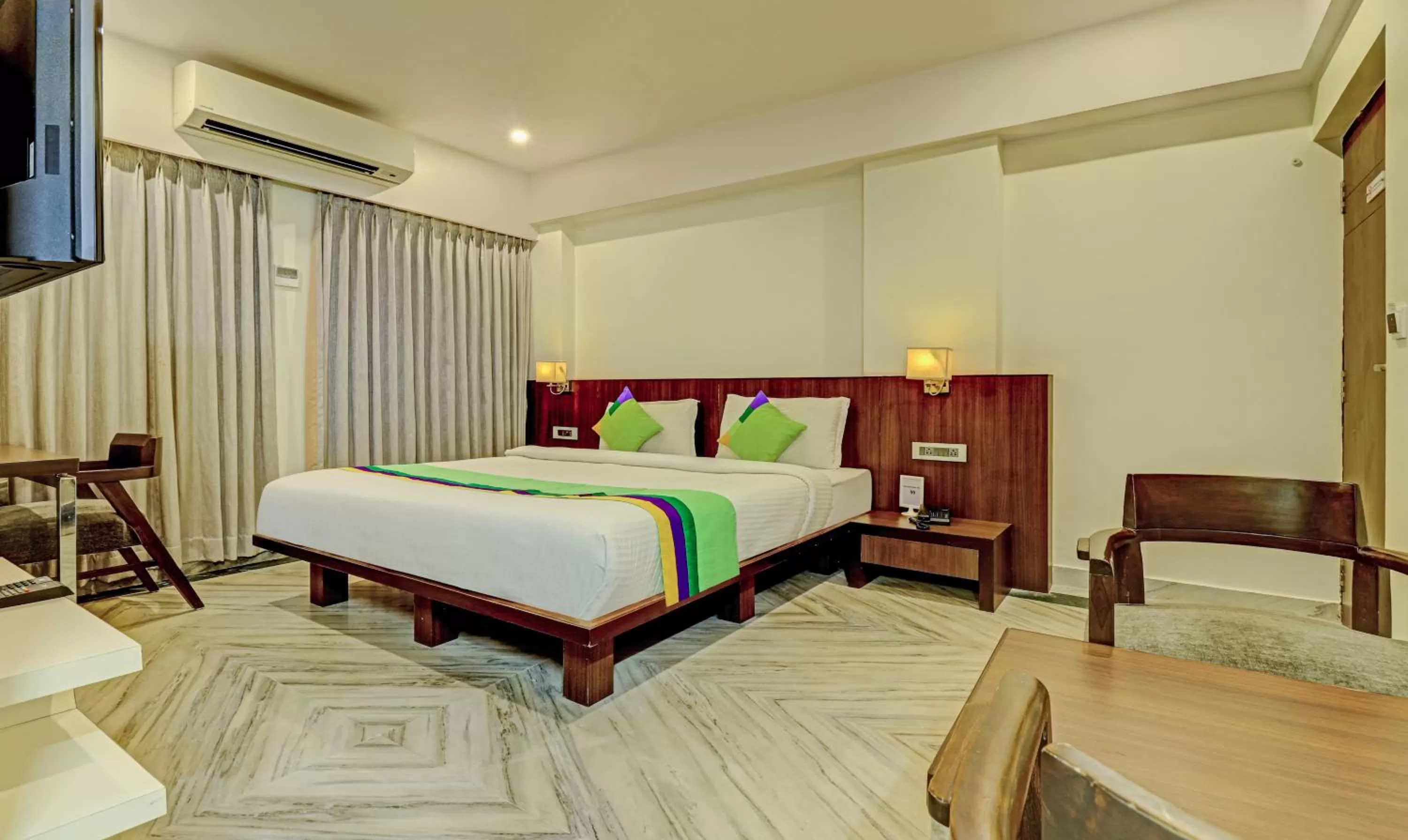 Bedroom, Bed in Treebo Seaesta RK Beach