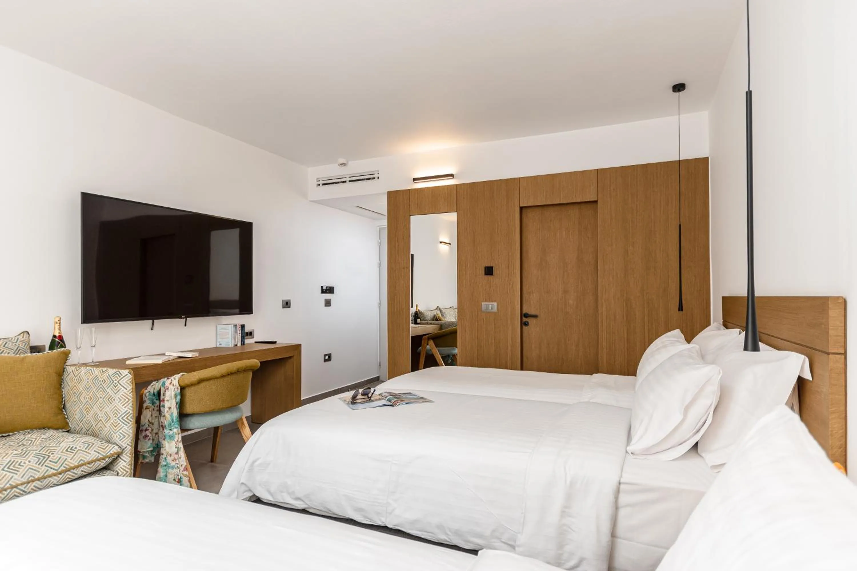 Bed in Naxos Resort Beach Hotel