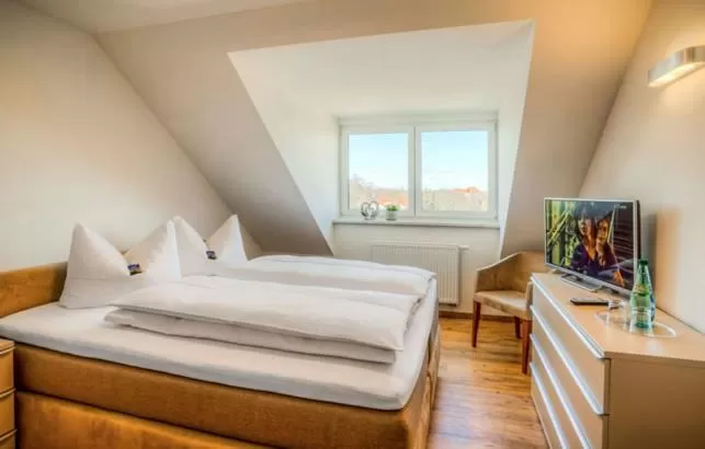 Bed in Hotel Freyhof