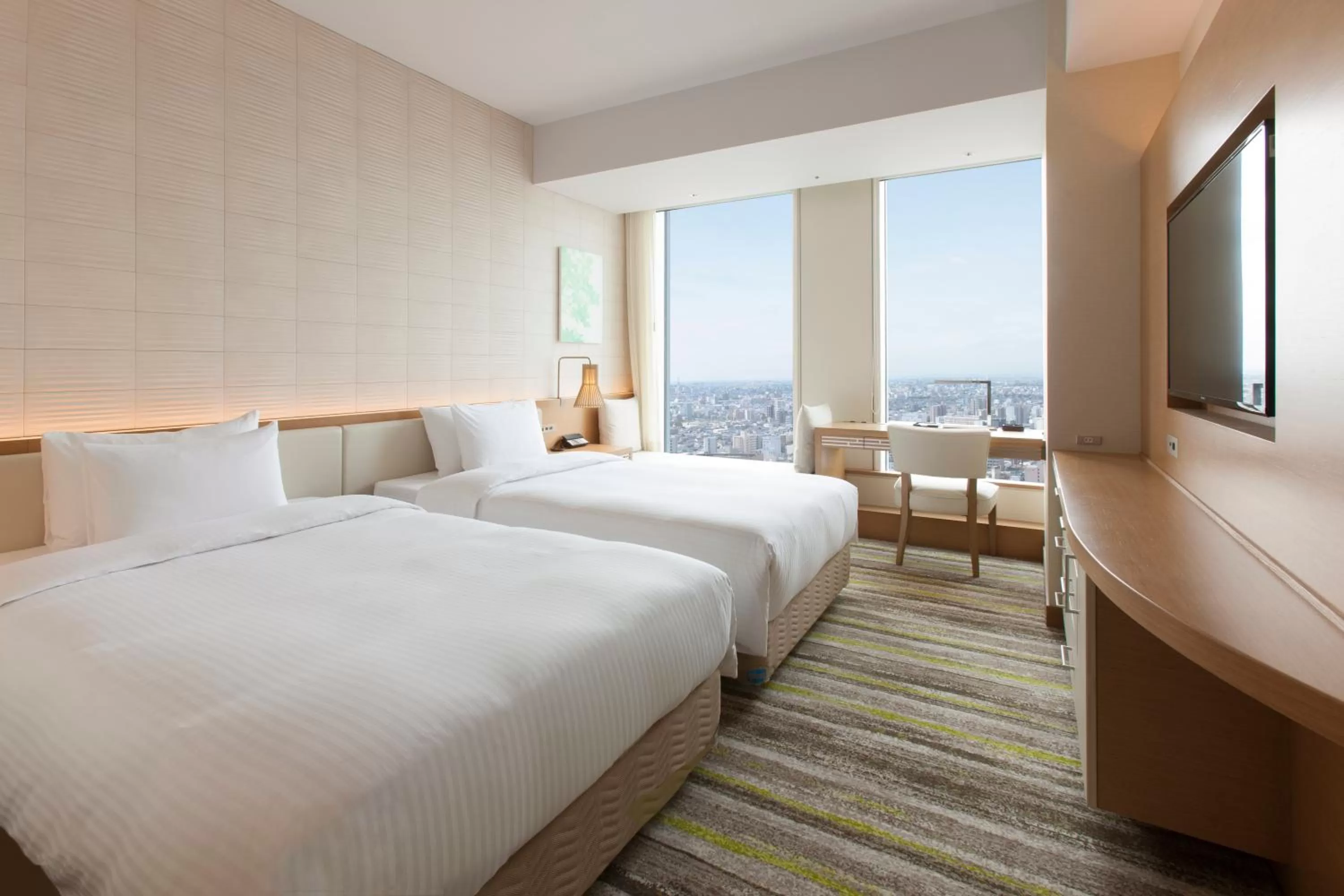 Photo of the whole room, Bed in Nagoya JR Gate Tower Hotel