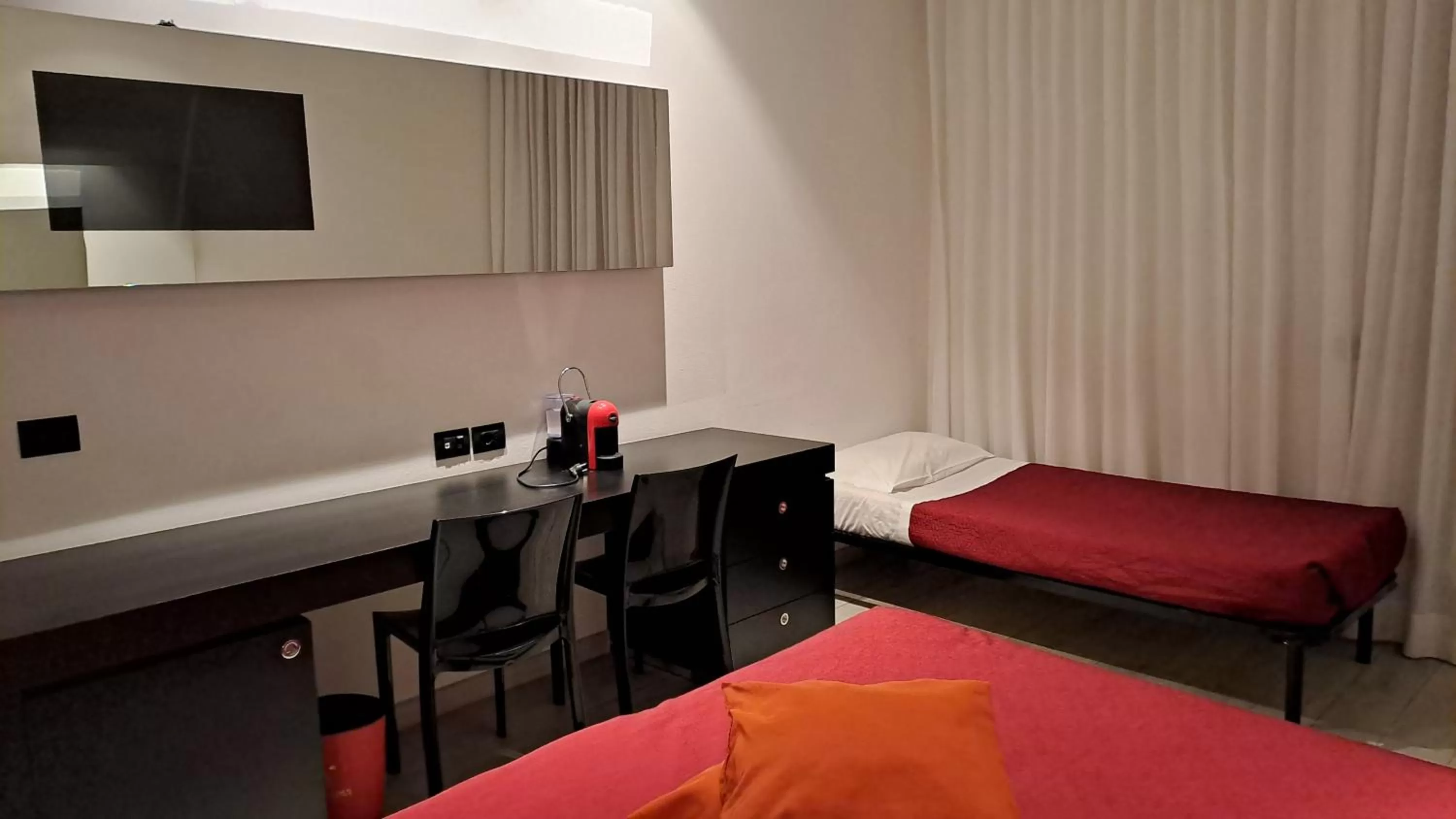 Bed in Blue Shades Hotel