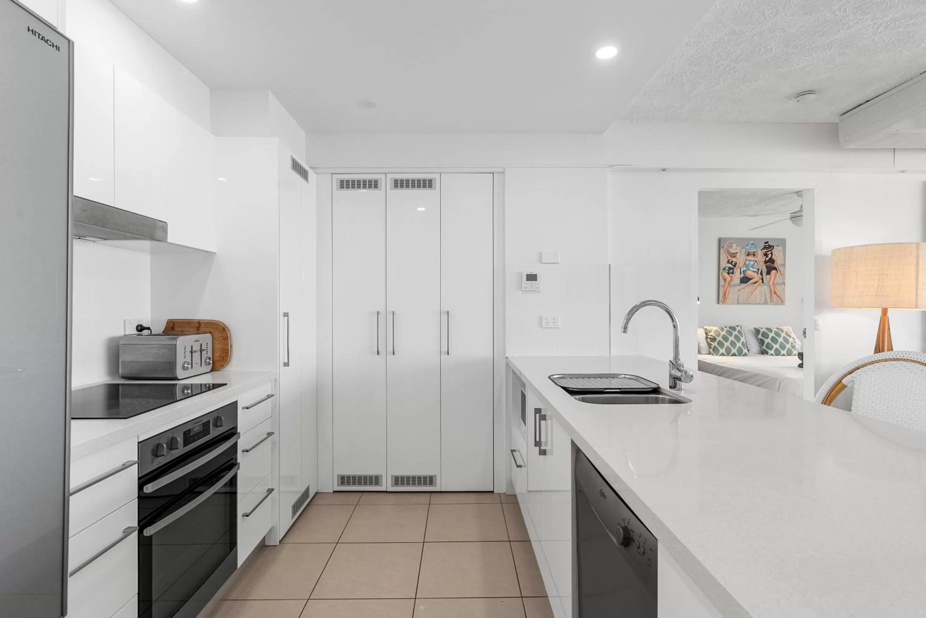 Kitchen or kitchenette in 84 The Spit Holiday Apartments