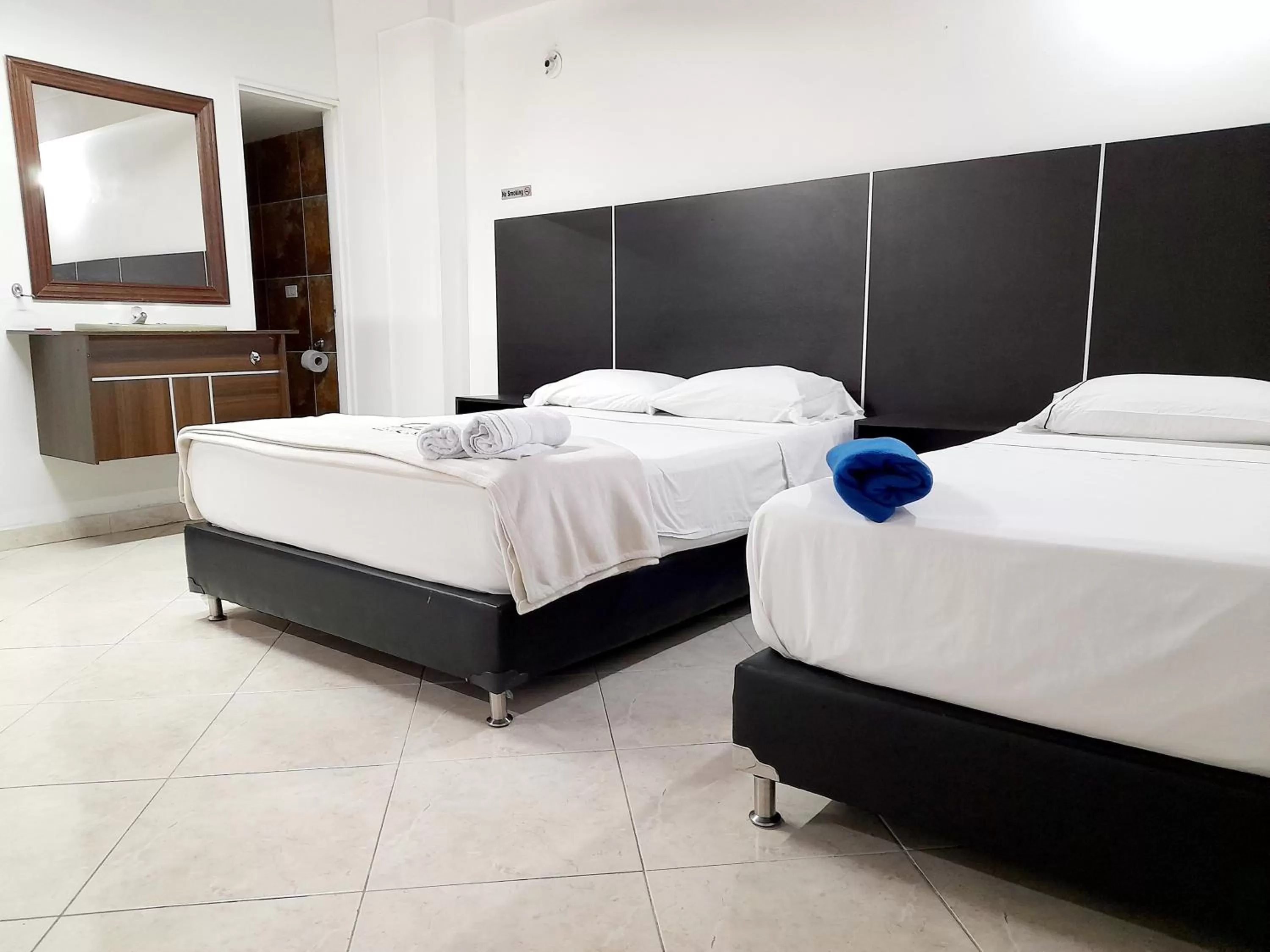 Bed in Hotel Saint John