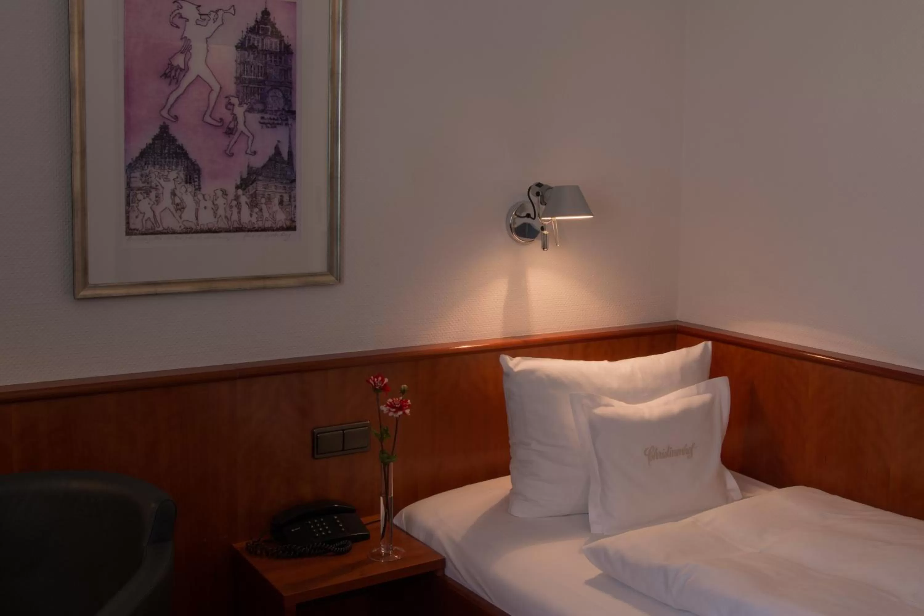 Decorative detail, Bed in Historik Hotel Garni Christinenhof