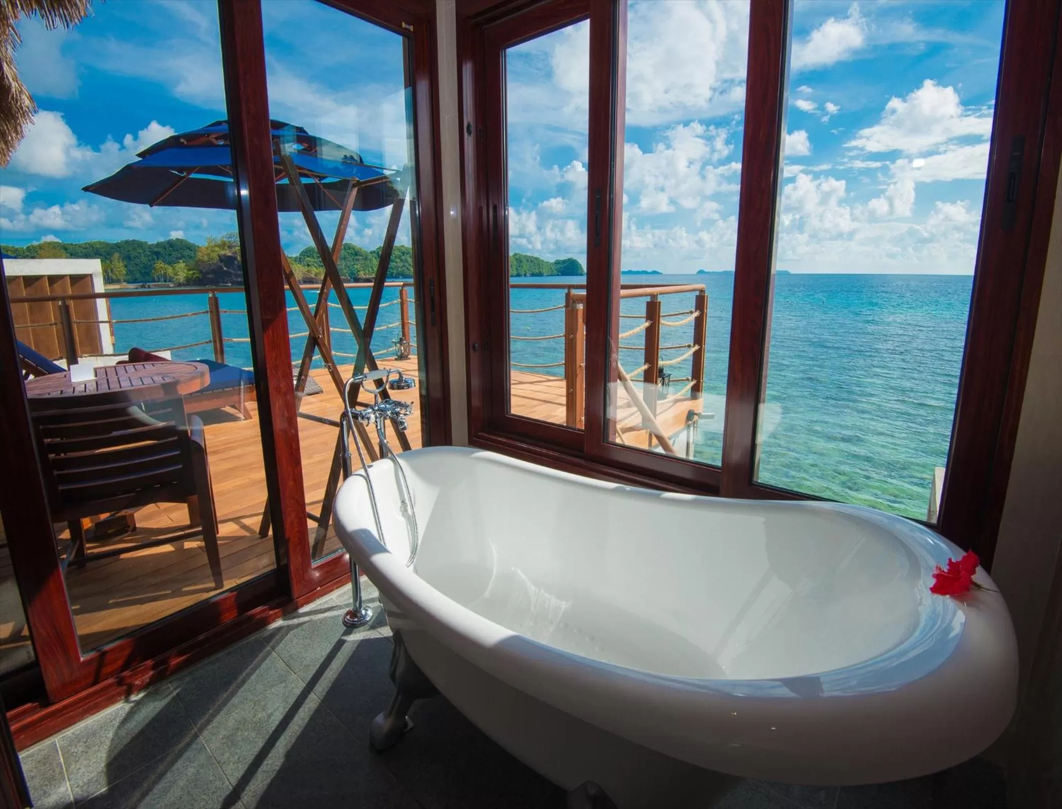 Bathroom in Palau Pacific Resort