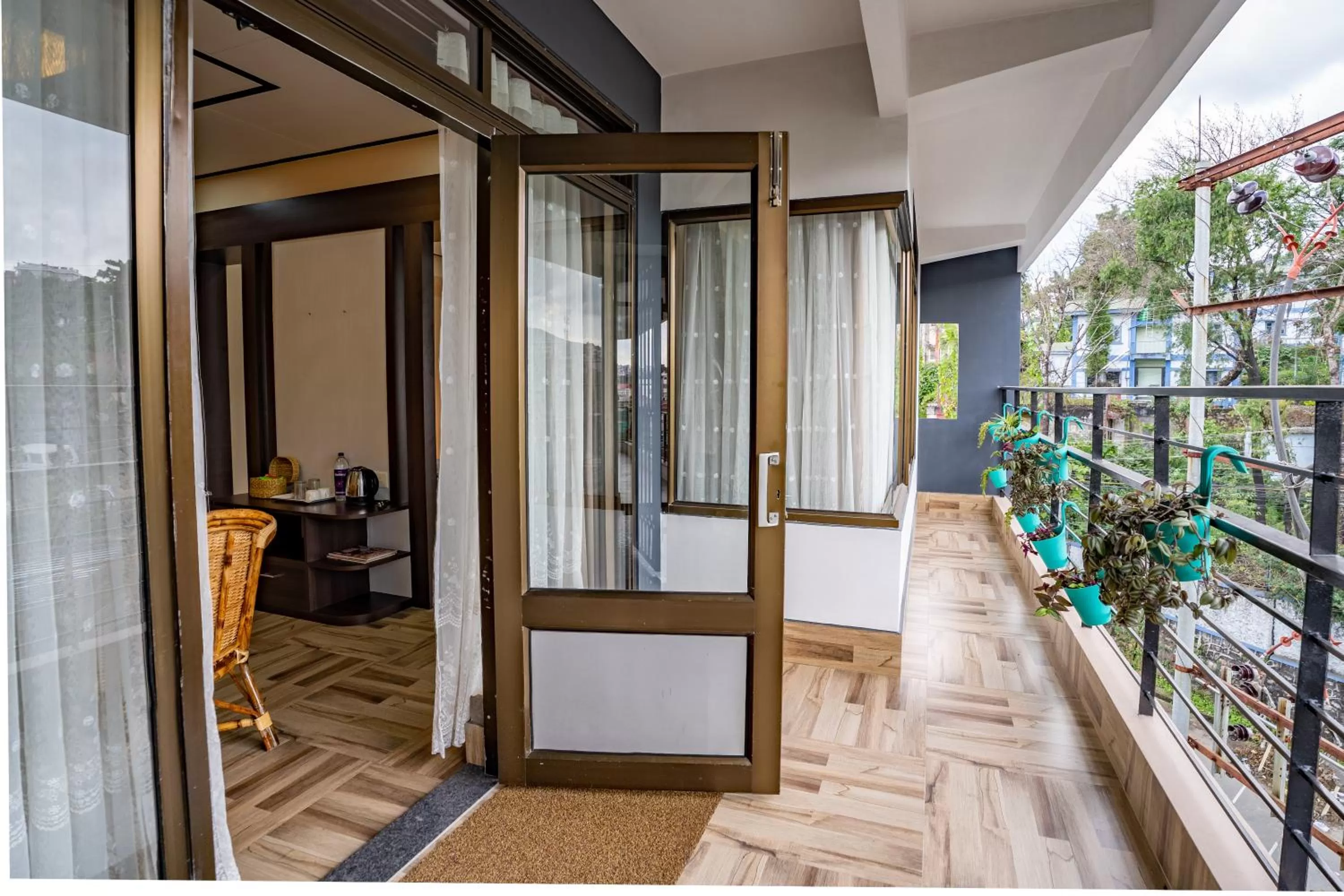 Balcony/Terrace in East Land Bed & Breakfast