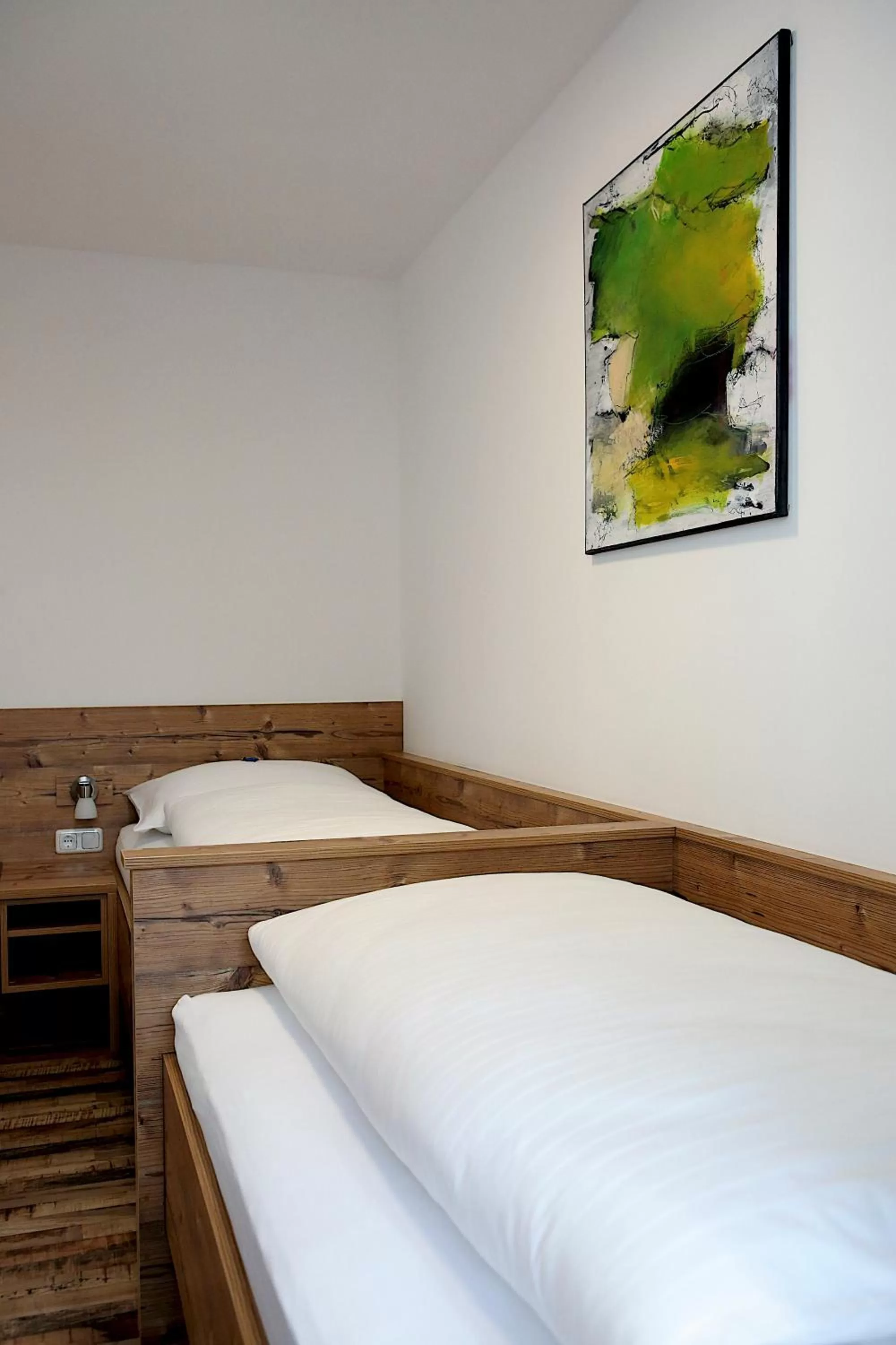 Bed in Hotel "City Rooms Wels"