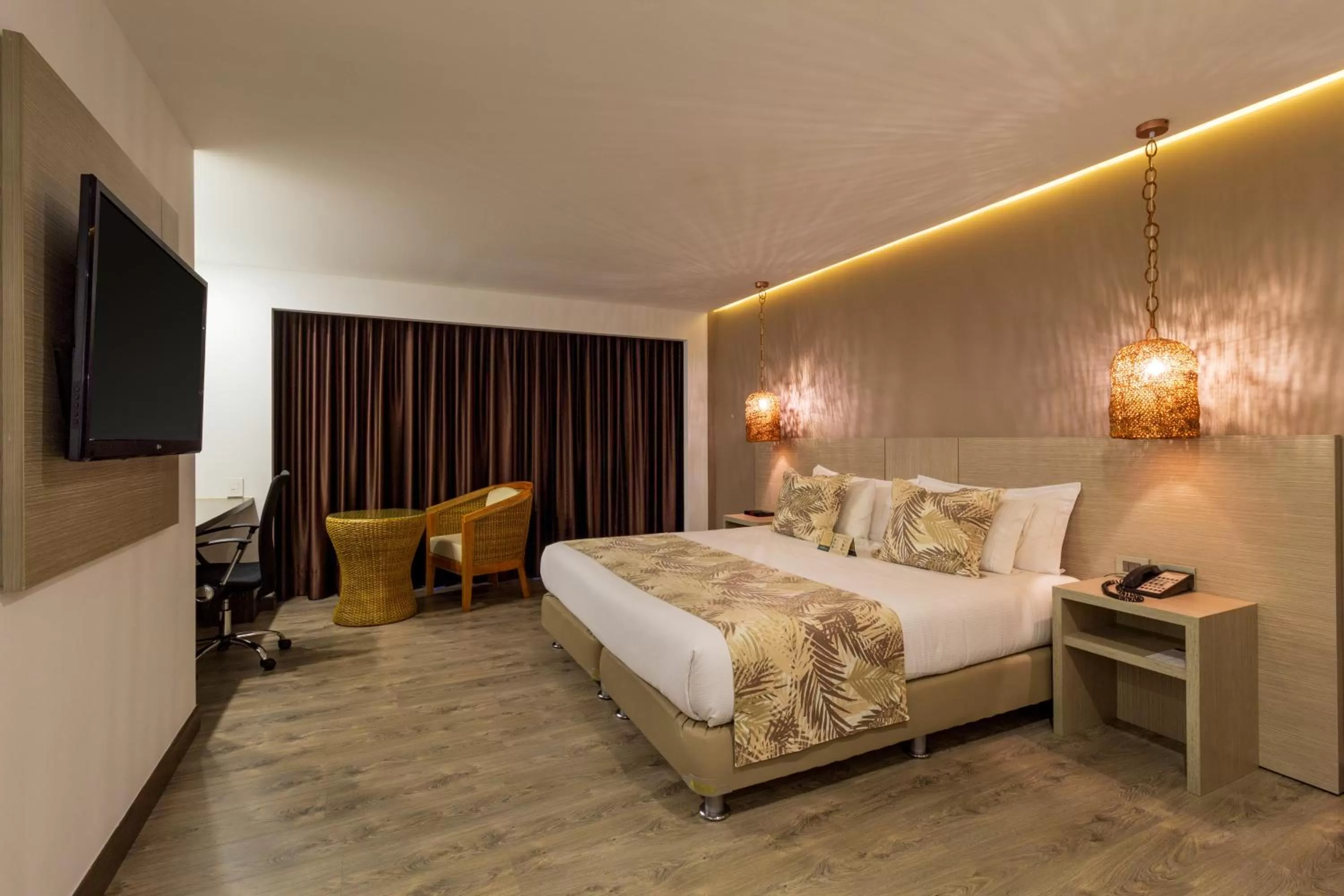 Bed in Hotel Mocawa Plaza Armenia