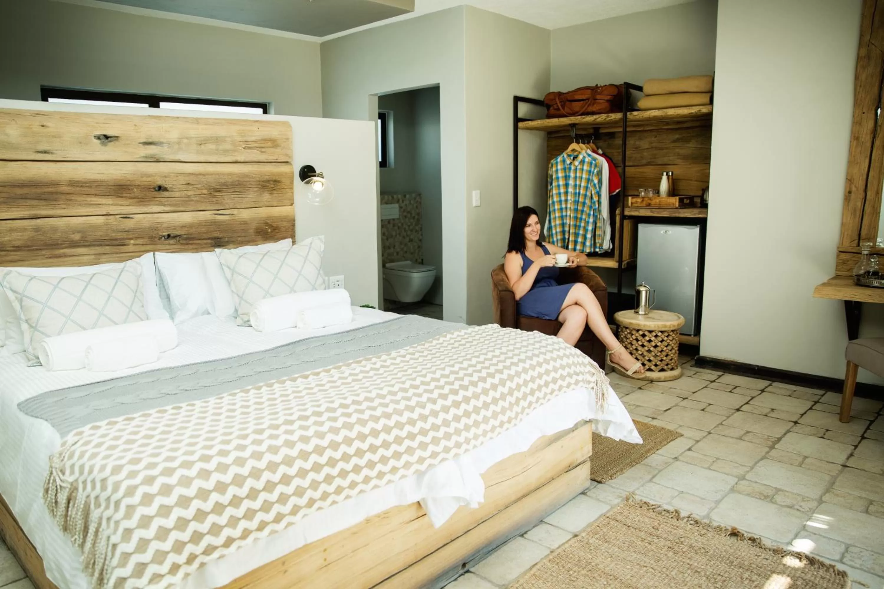 Bed in Driftwood Guesthouse