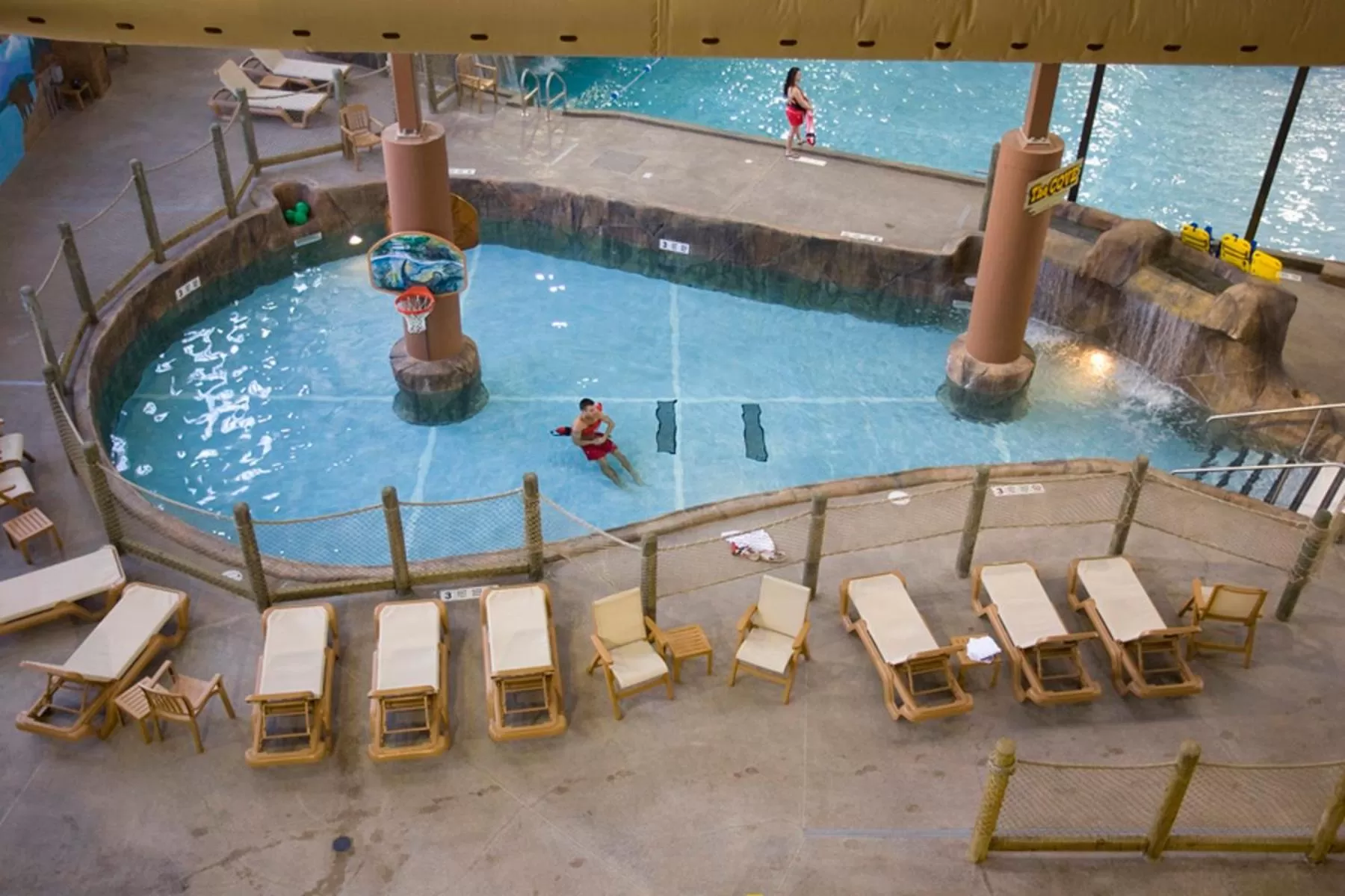 Aqua park in Hope Lake Lodge & Indoor Waterpark