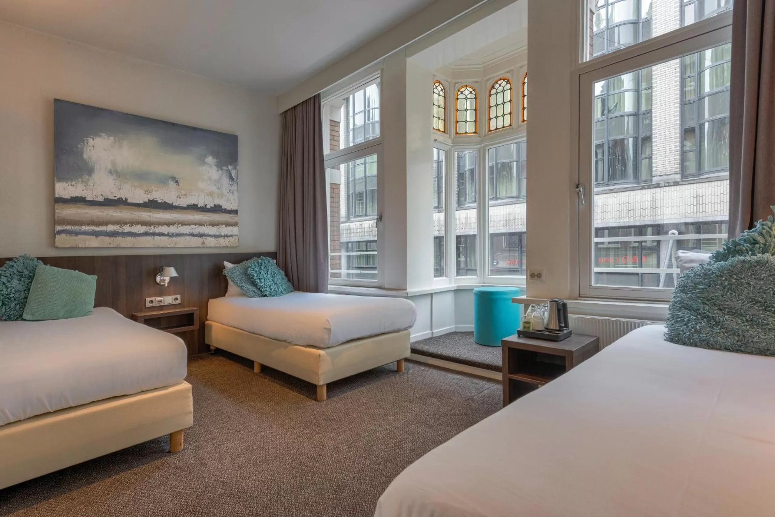 Bed in Hotel Damsquare