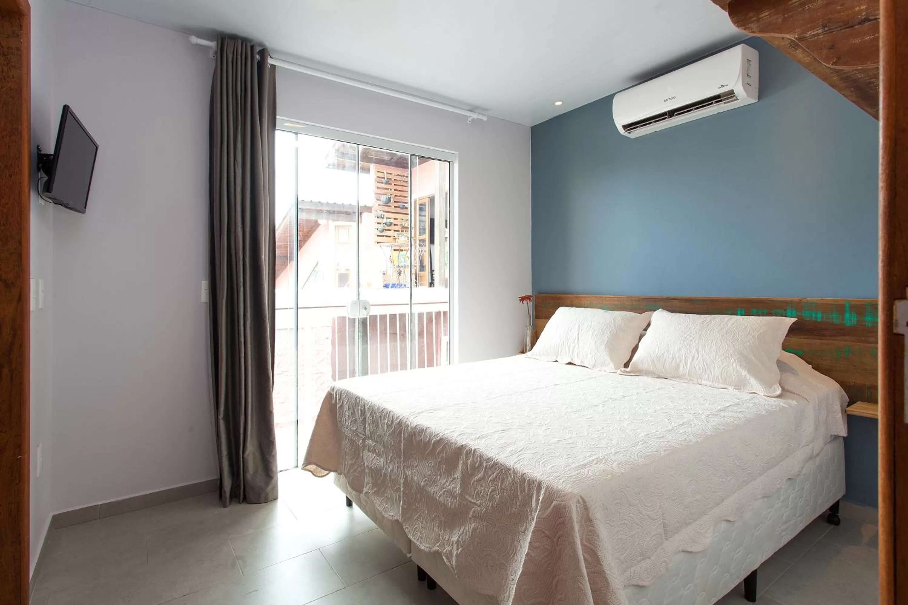 Bedroom, Bed in Pousada Moquirido