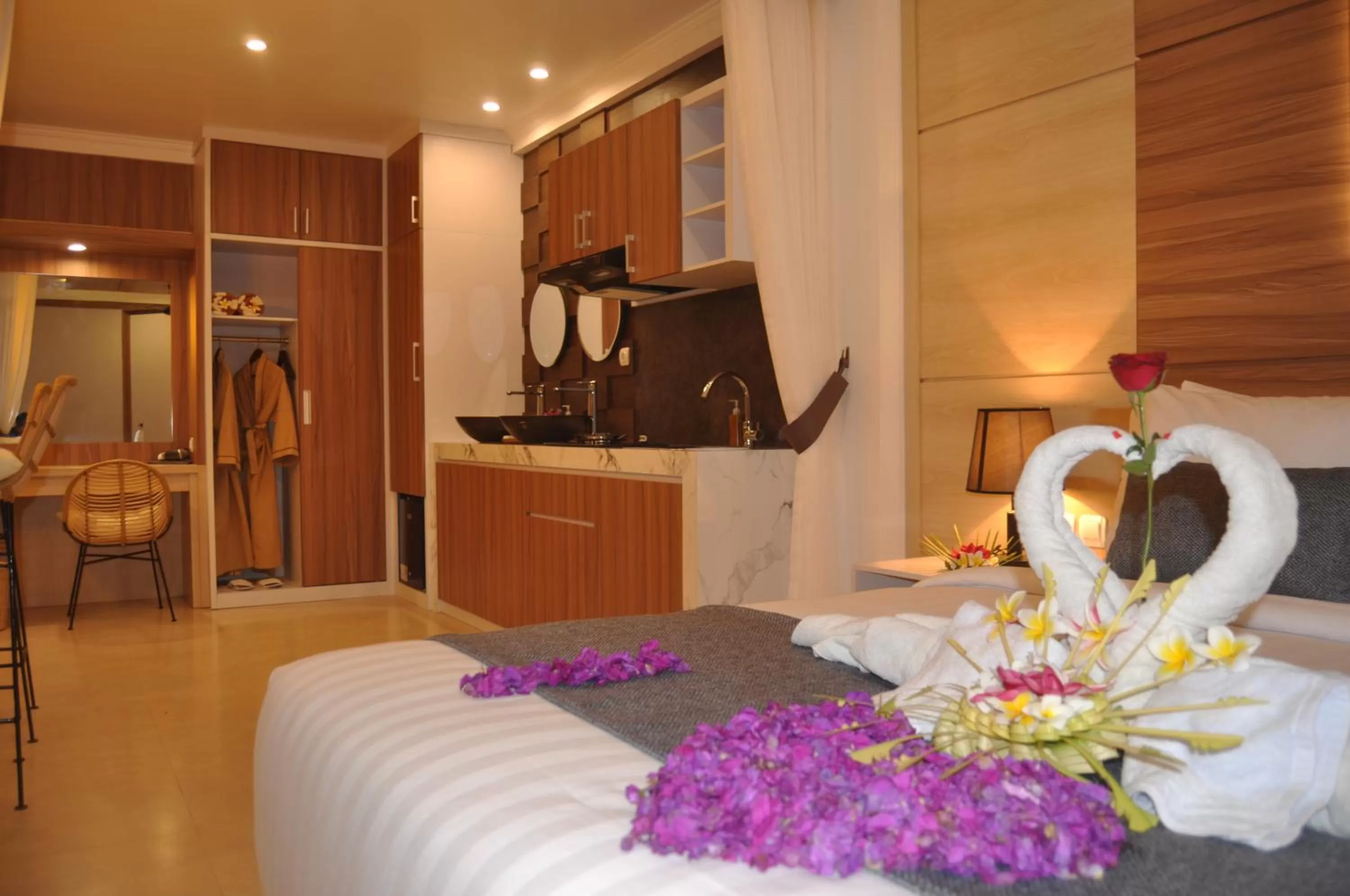 Kitchen or kitchenette in SUITE OCEAN BLUE