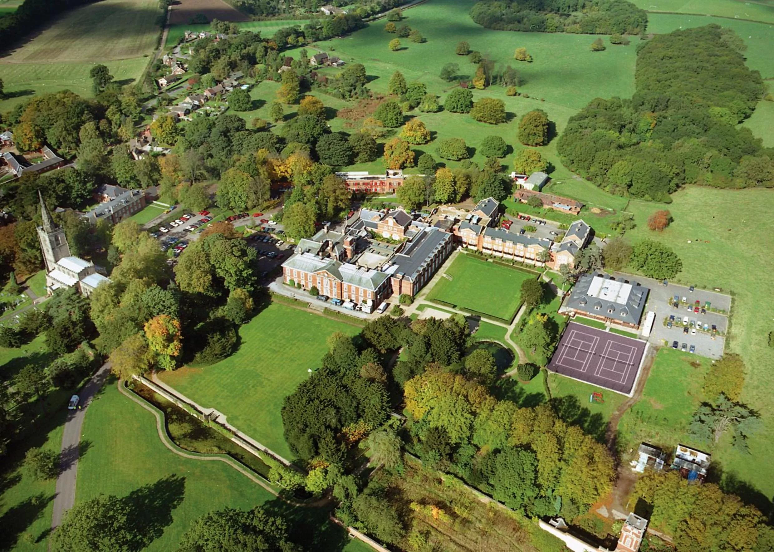 Bird's eye view in Bosworth Hall Hotel & Spa