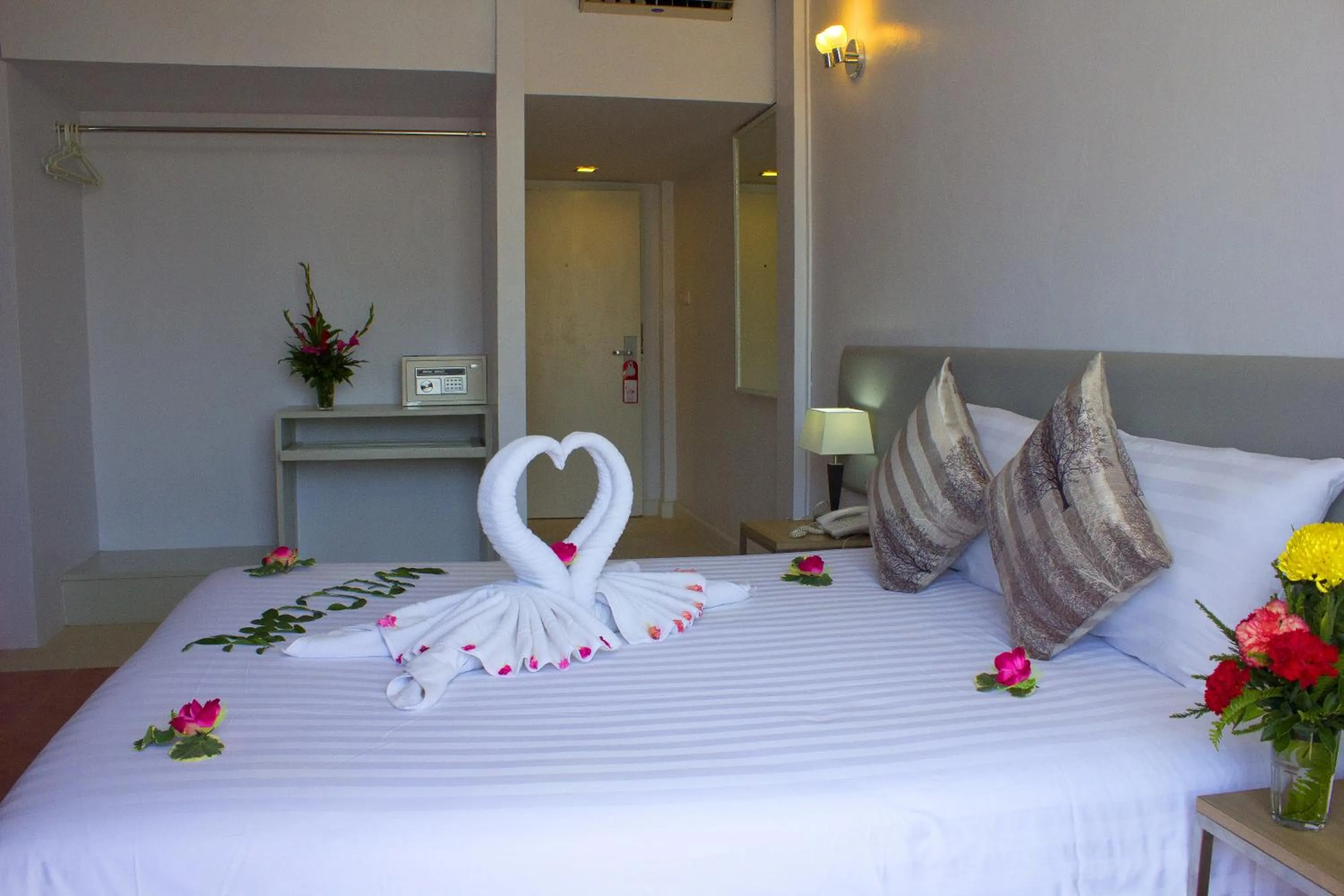Decorative detail, Bed in ON Hotel Phuket - SHA