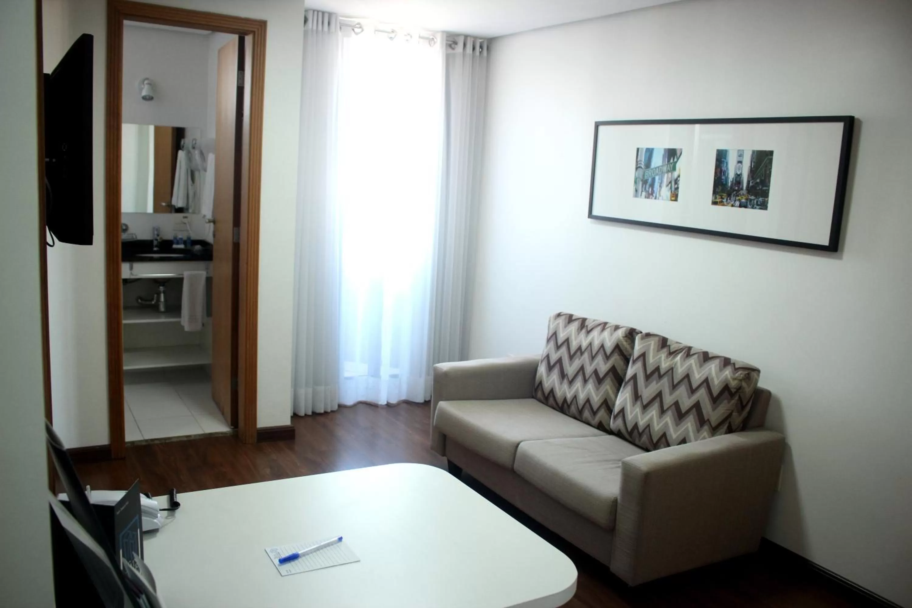 Living room in Aparthotel Twin Towers