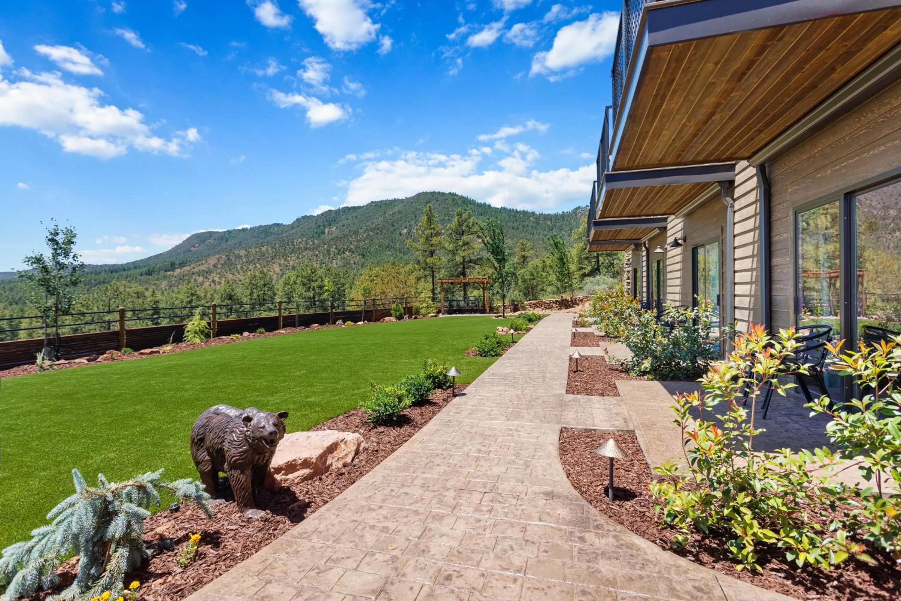 Garden view in Lodge at 5600