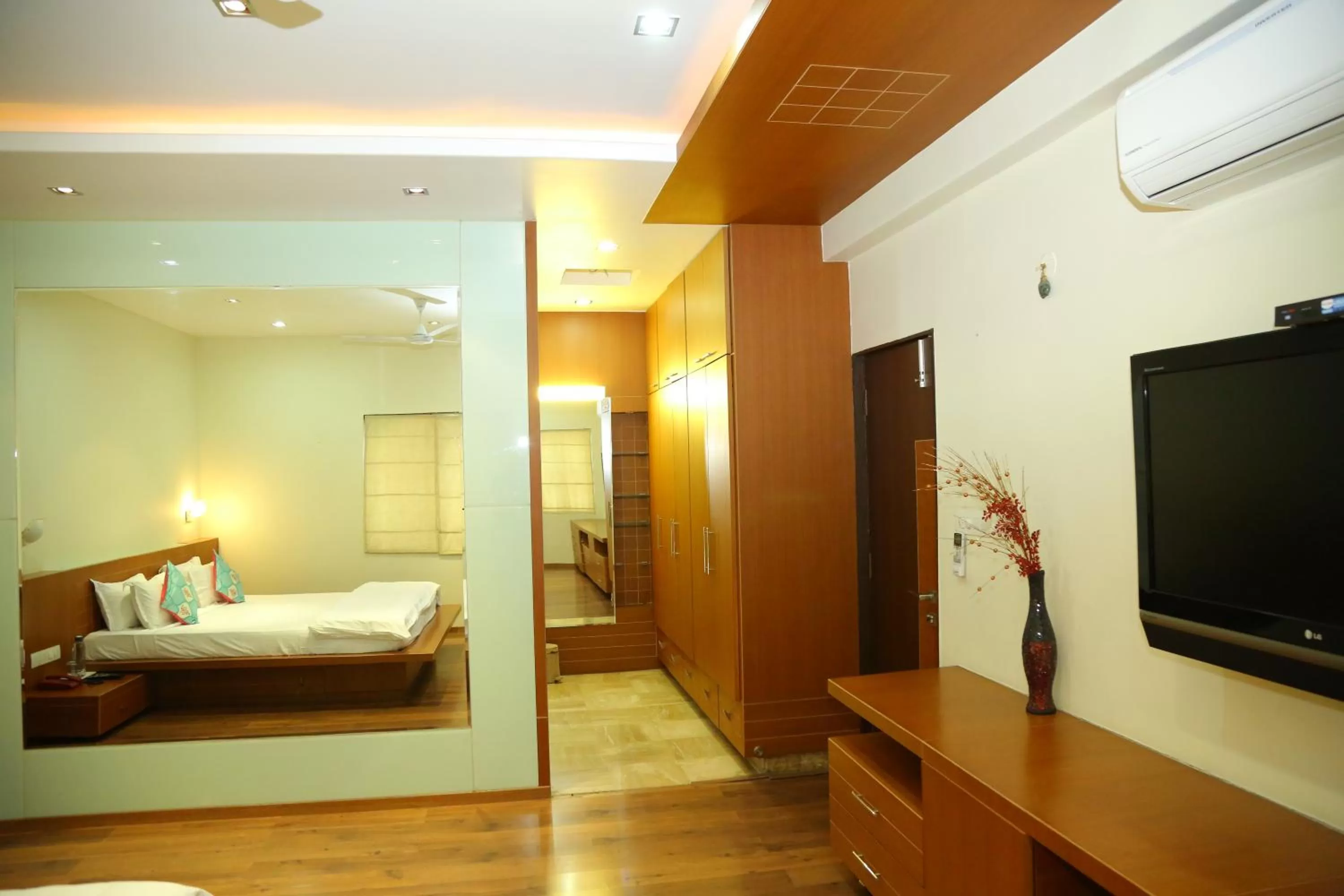 Bed in Swan Suites Madhapur