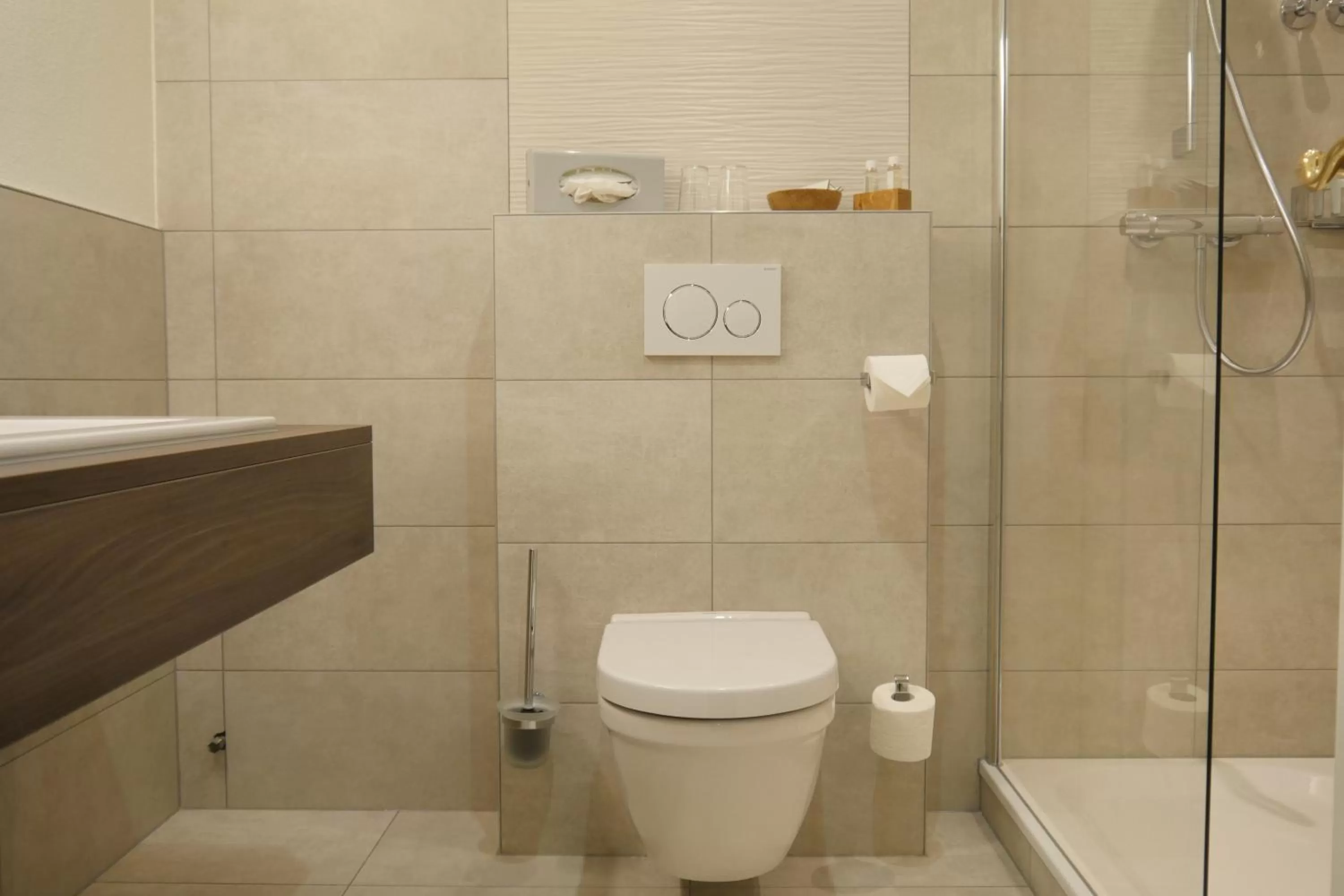 Shower in NaturKulturHotel Stumpf