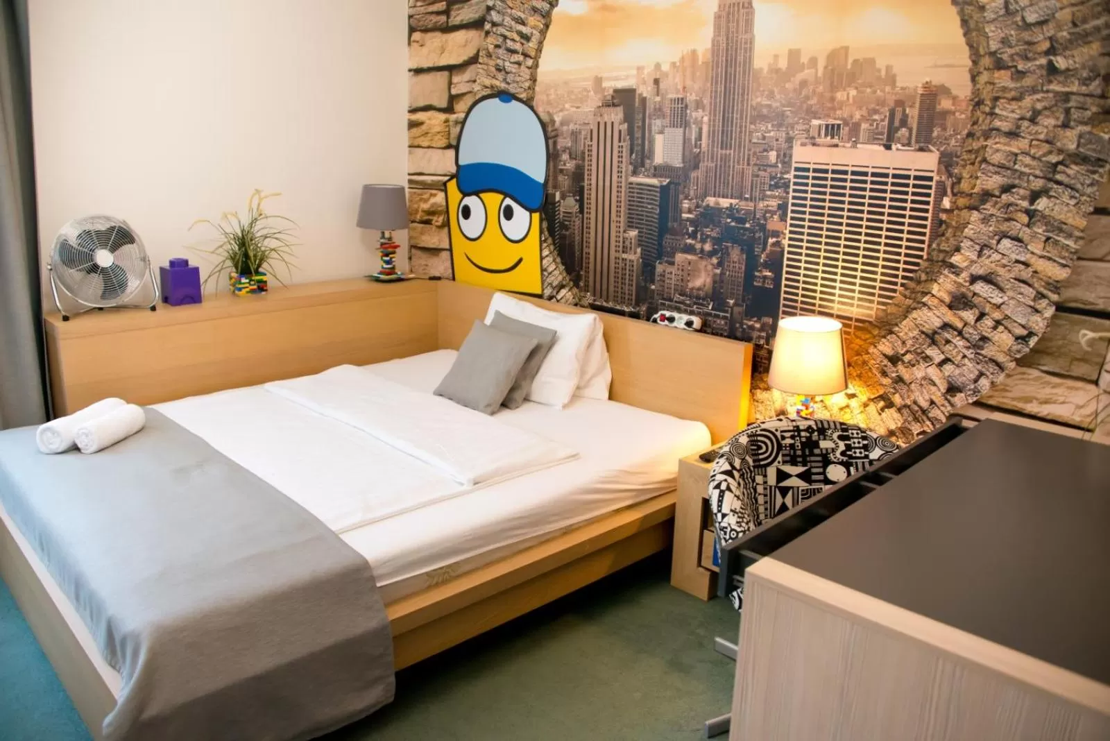 Bed in Hotel a Museum of Bricks