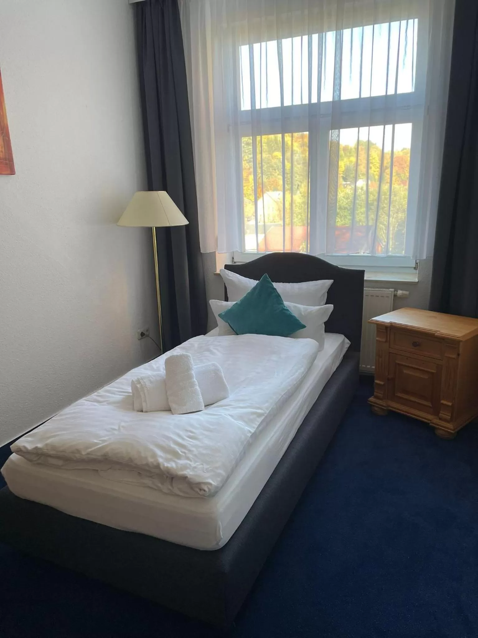 Photo of the whole room, Bed in Parkhotel Waldschlösschen