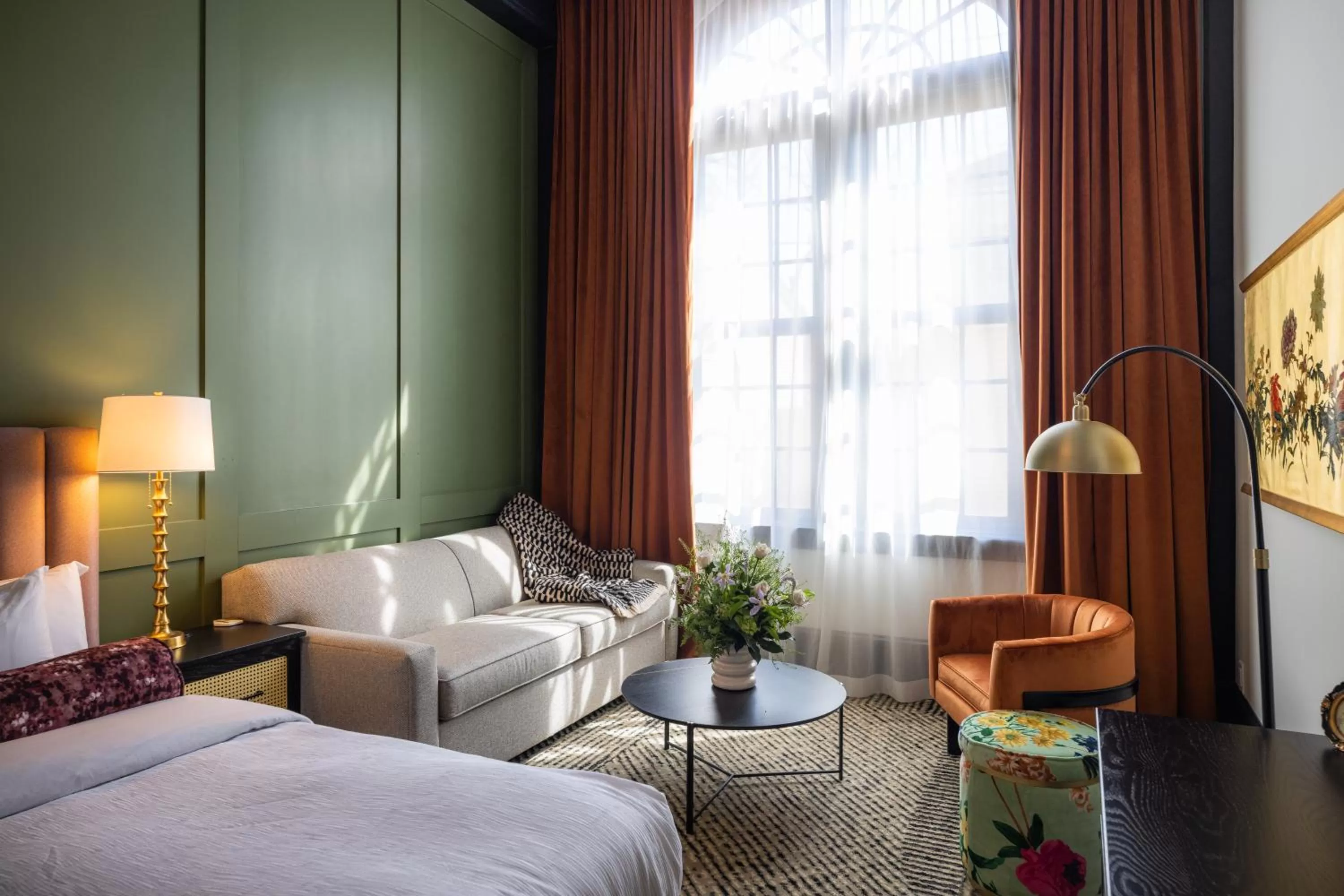 Seating area, Bed in Hotel Thaxter