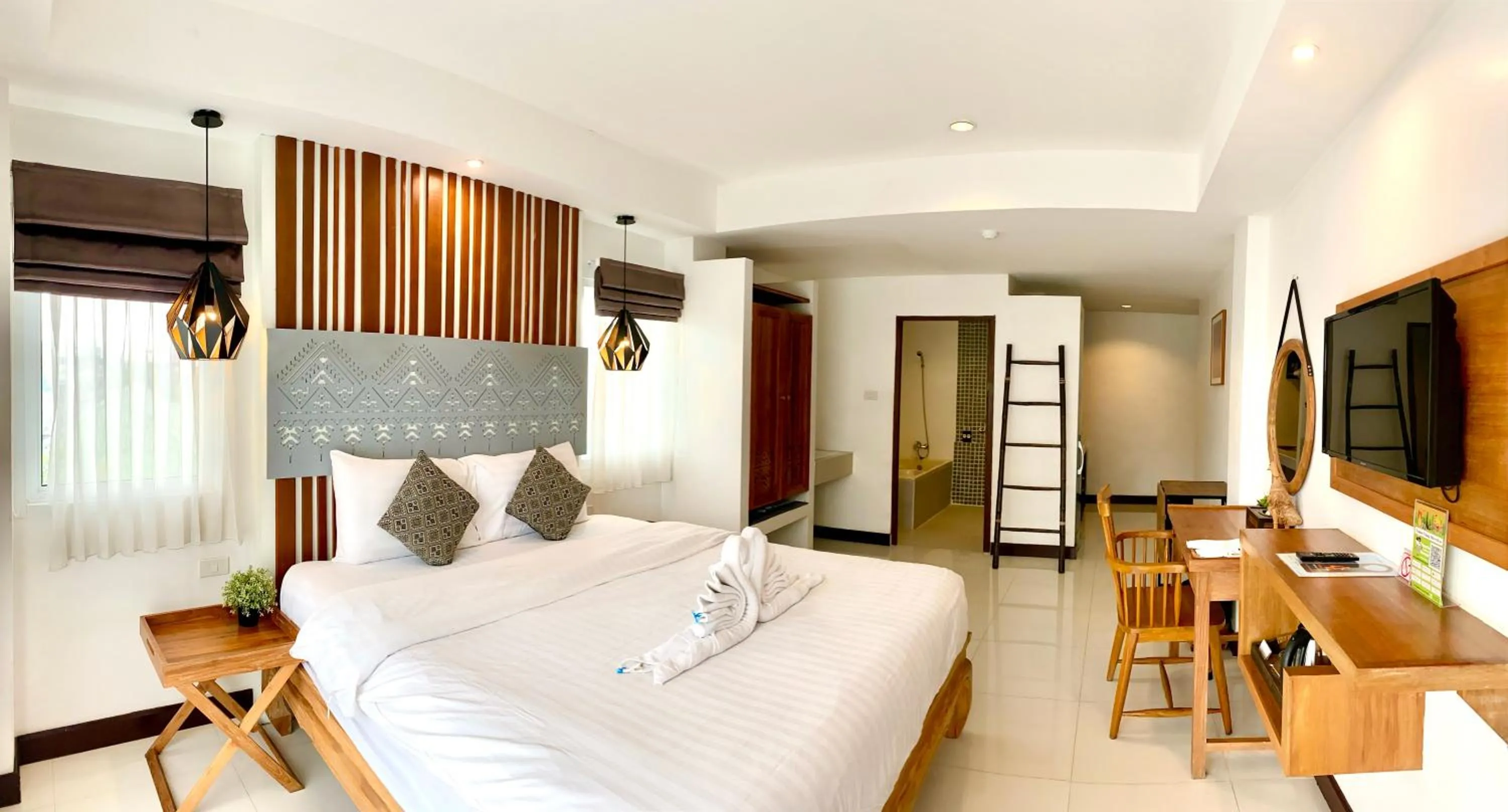 Bed in My Chiangmai Boutique Lodge