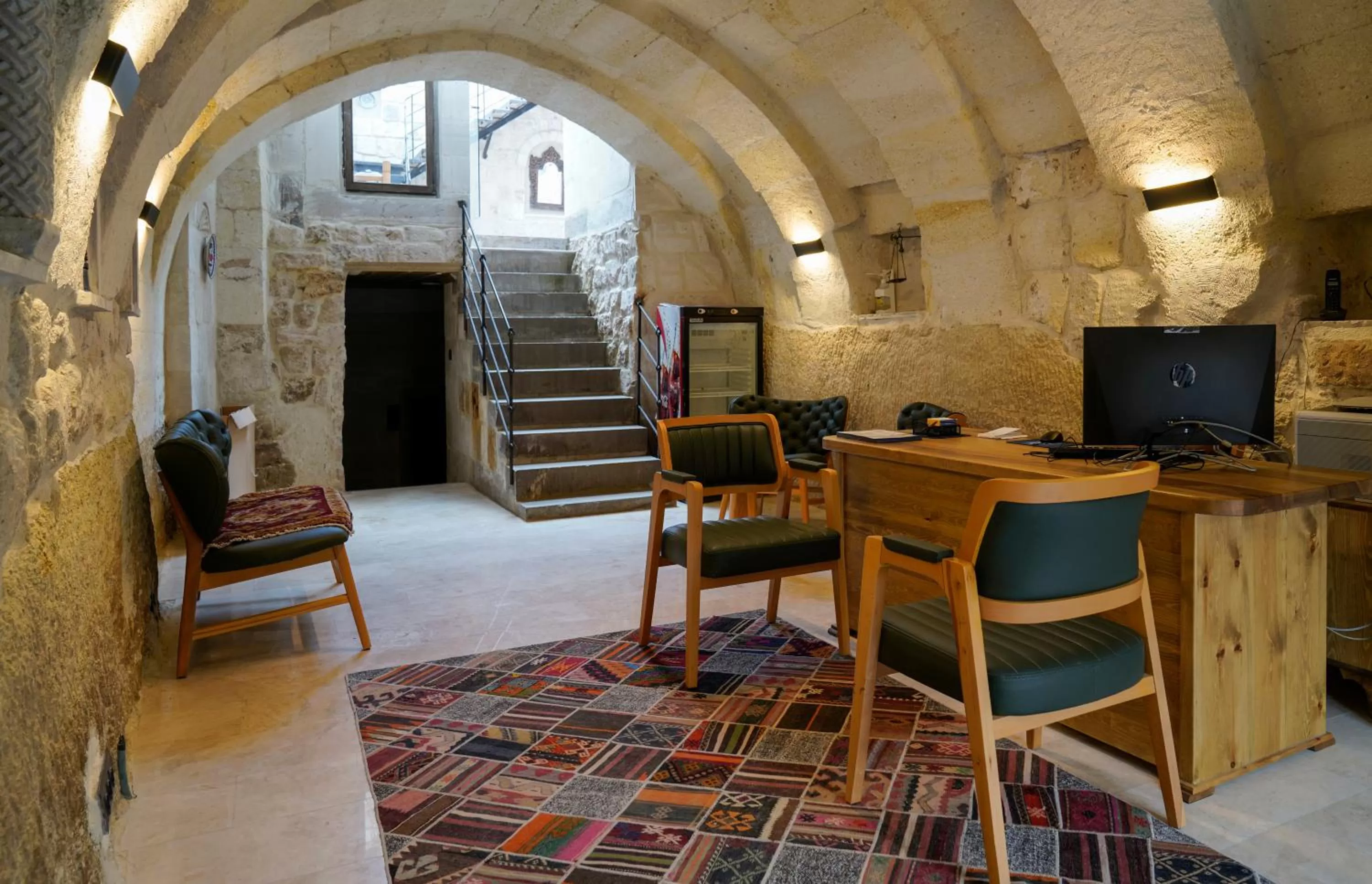 Facade/entrance in Concept Cave House