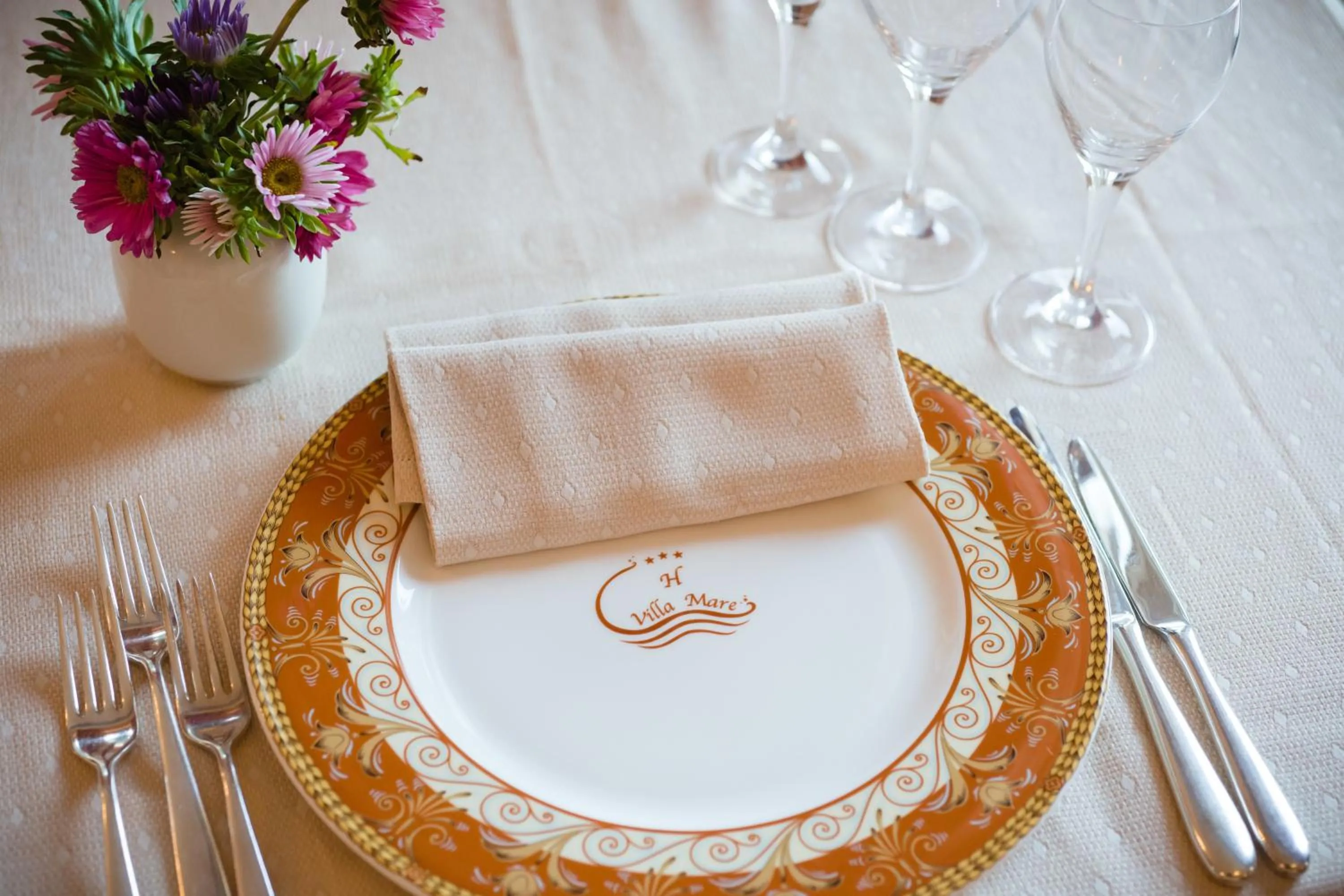 Decorative detail in Hotel Villa Mare