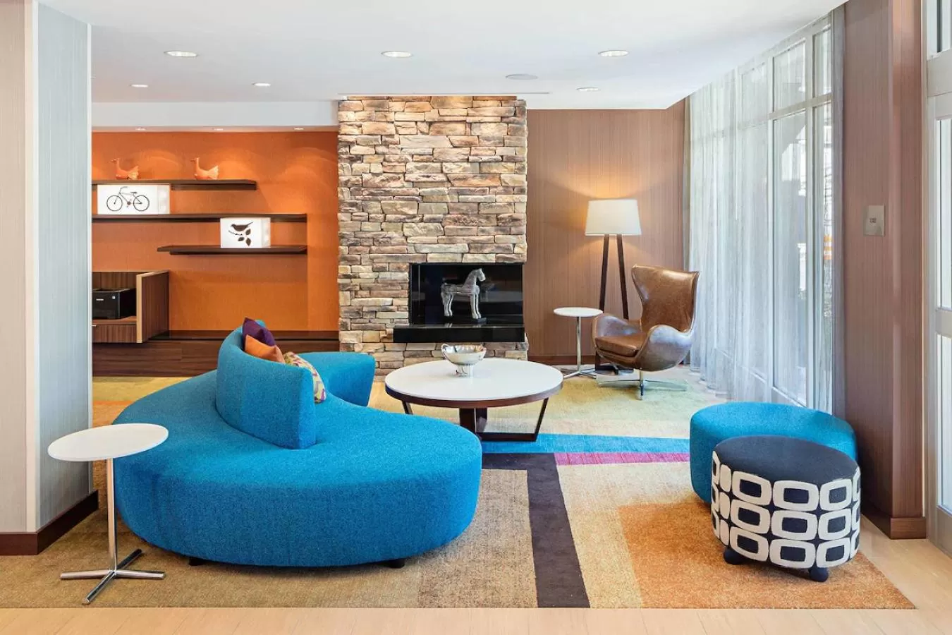 Seating area in Fairfield Inn & Suites by Marriott North Bergen