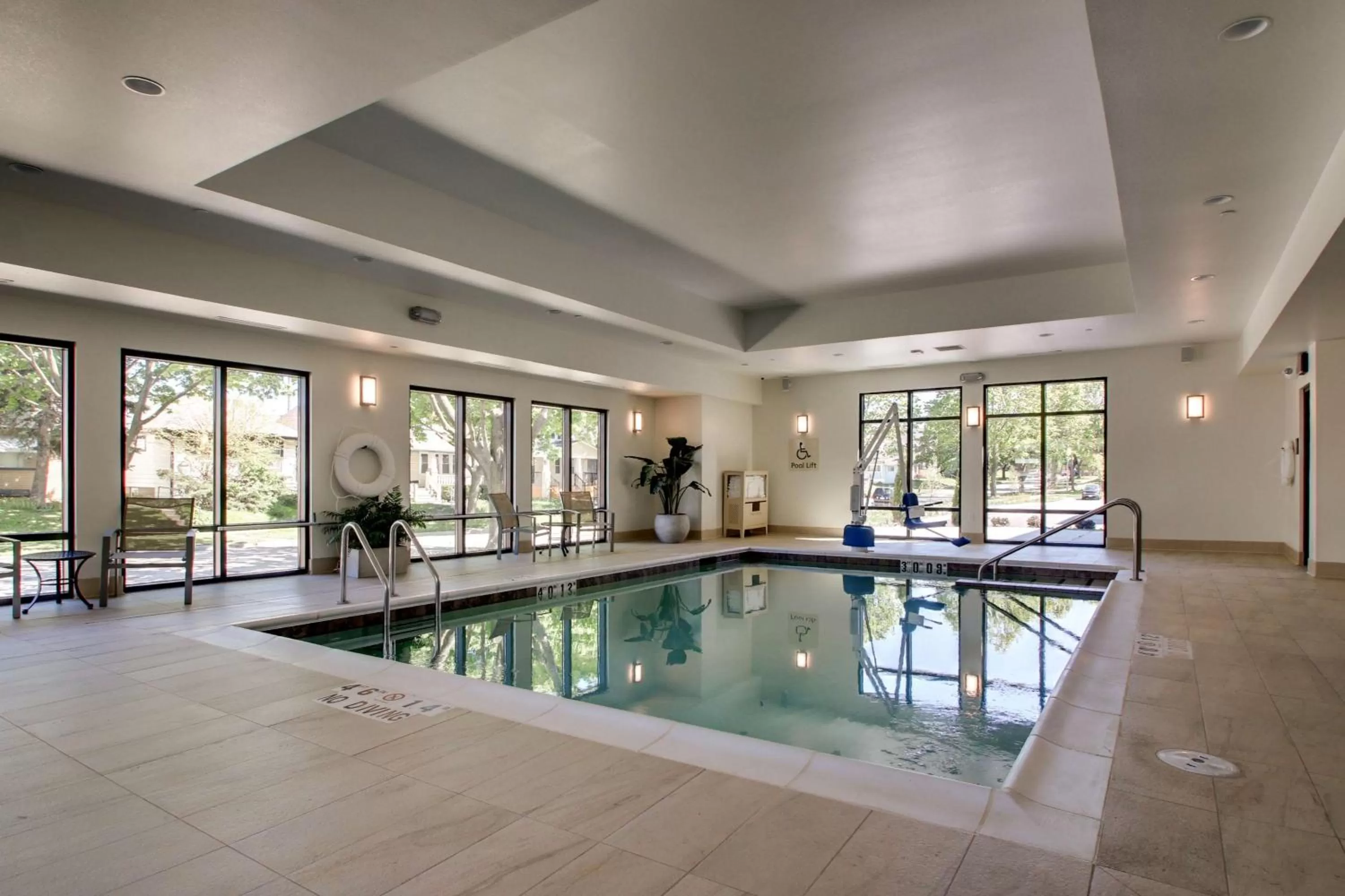 Pool view in Hampton Inn & Suites Milwaukee West