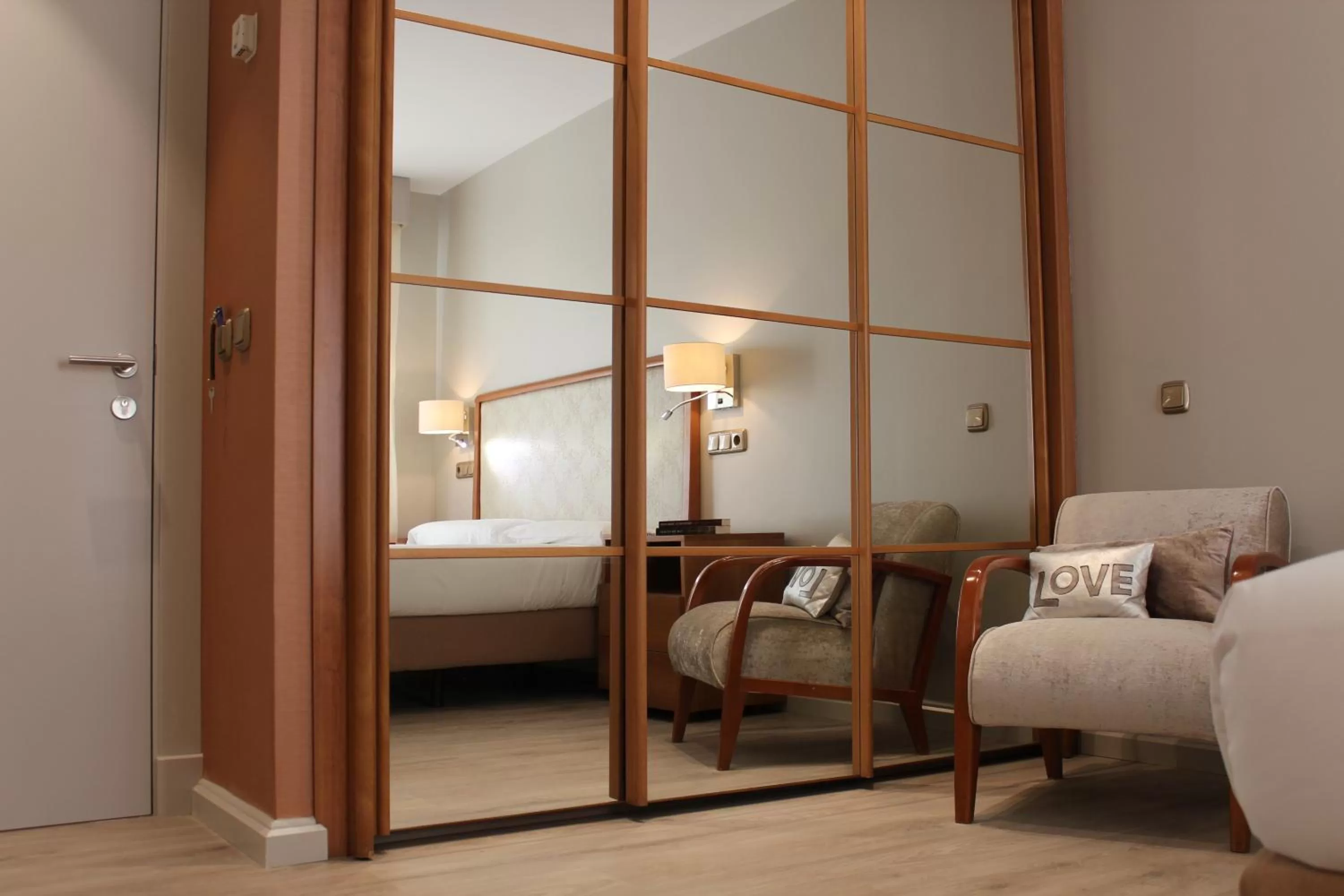 Decorative detail, Bed in Hotel Carreño