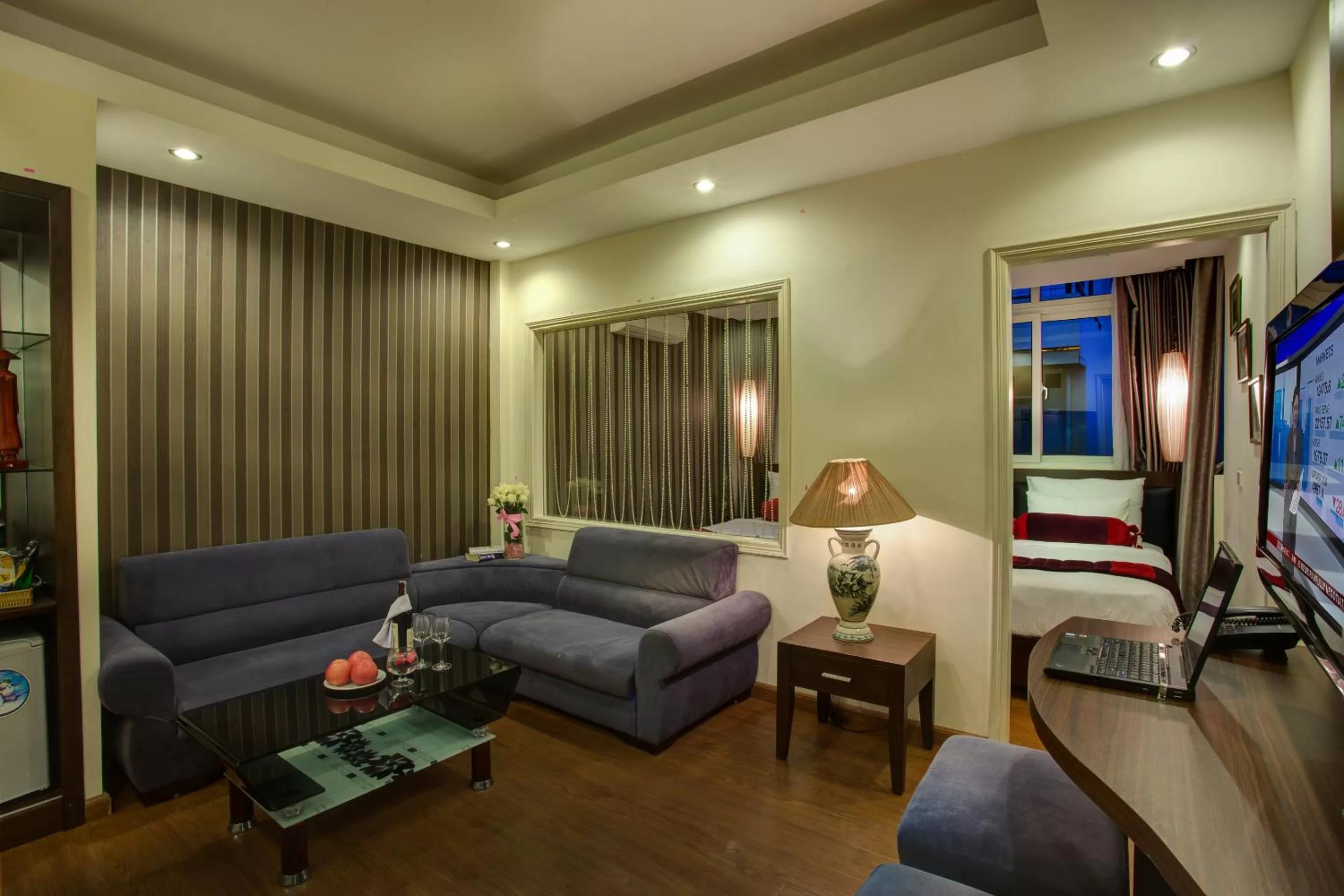 Seating area in Golden Art Hotel