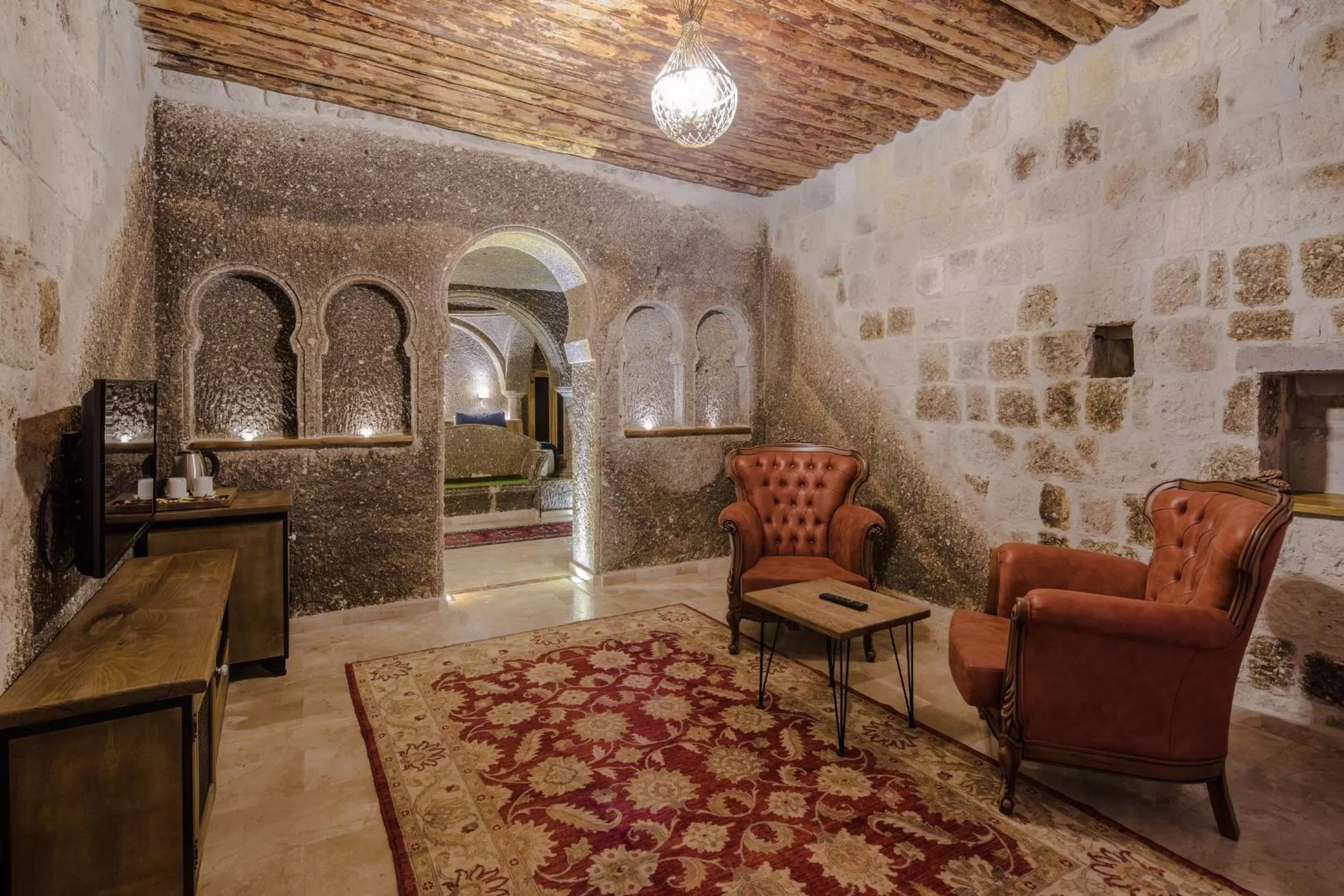 Living room in Lunar Cappadocia Hotel