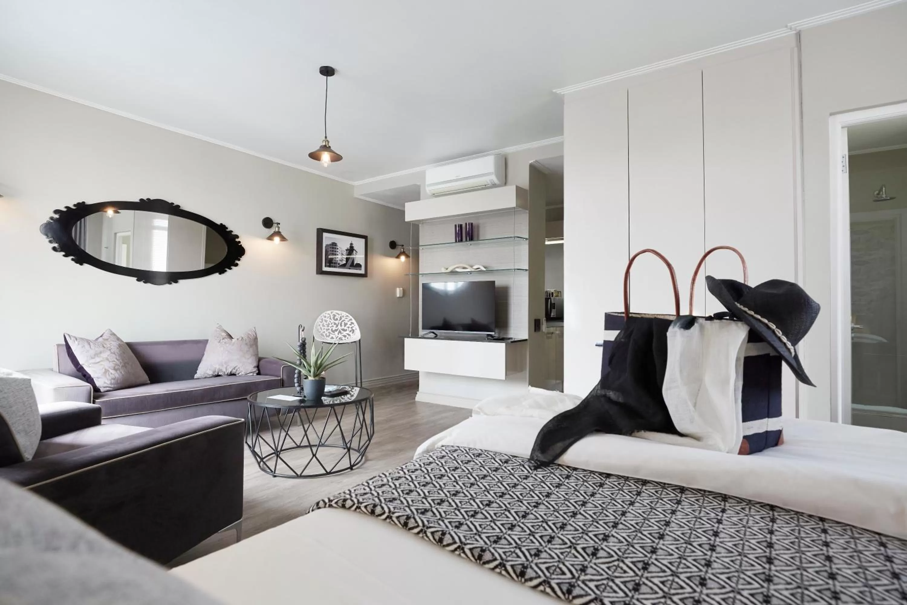 Bed in The Hyde All Suite Hotel