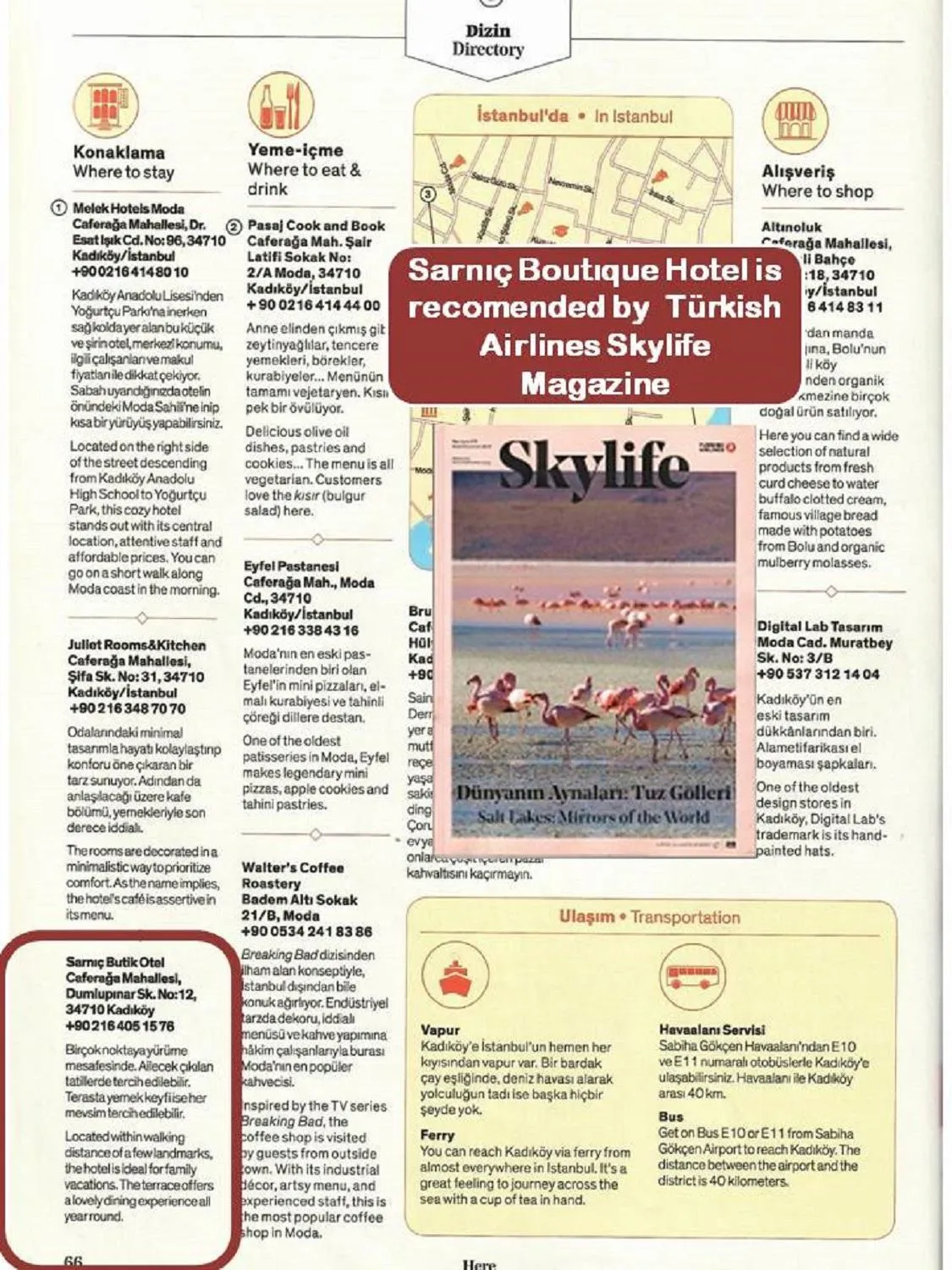 Certificate/Award in Sarnıç Butik Otel